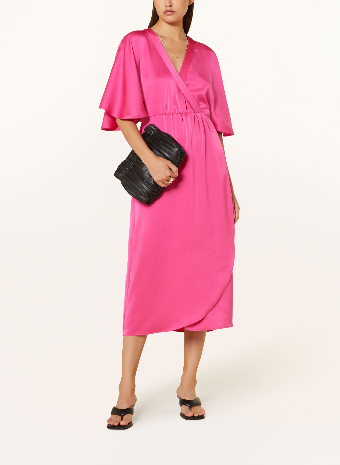 MRS & HUGS Satinkleid: PINK