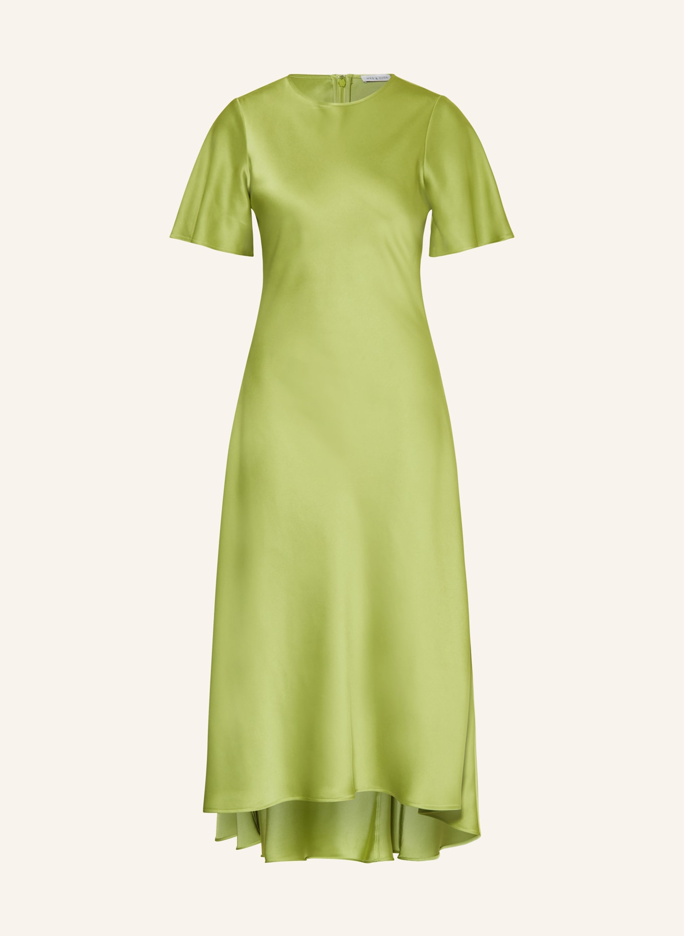 MRS & HUGS Satin dress, Color: LIGHT GREEN (Image 1)