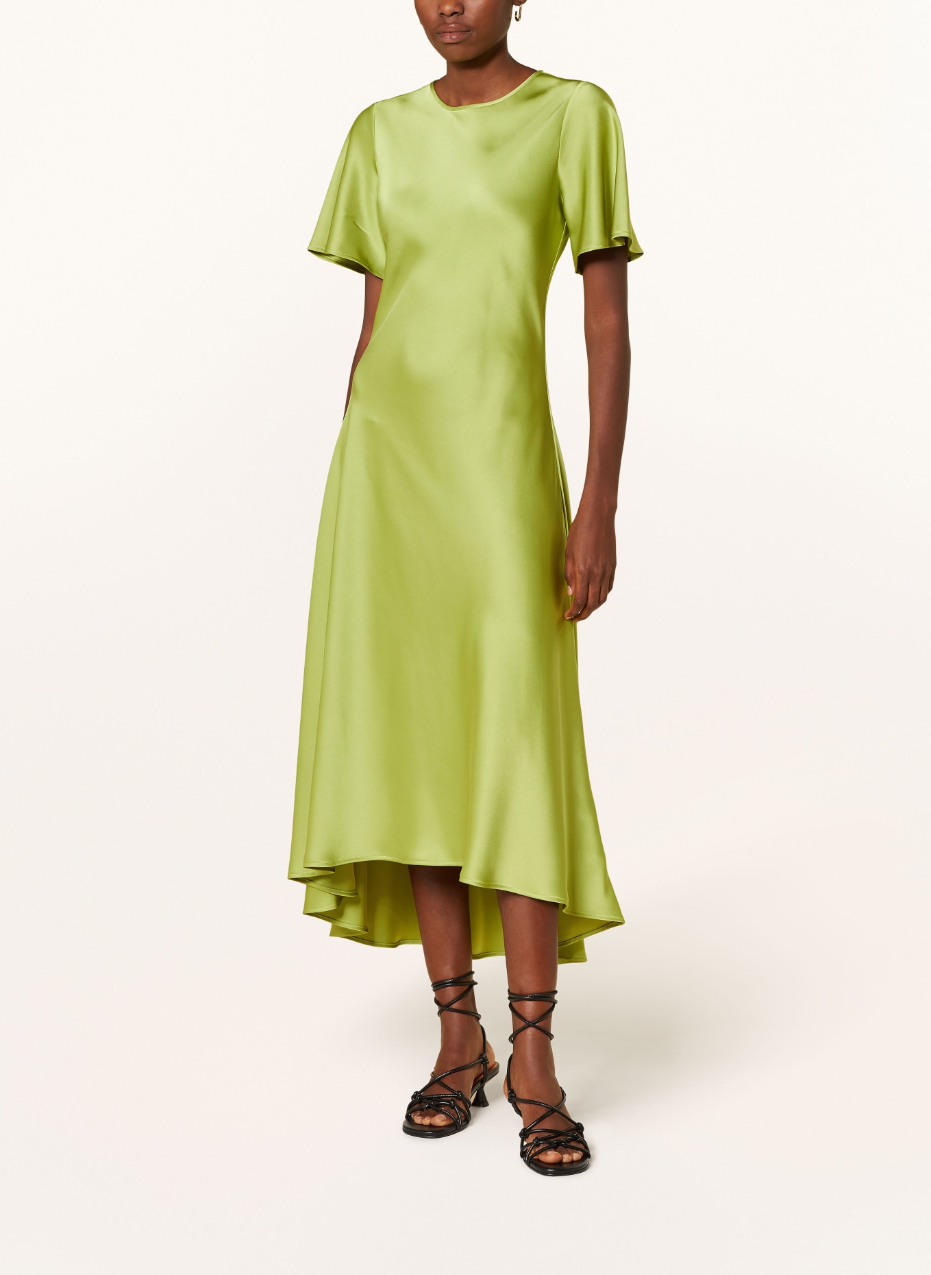 MRS & HUGS Satin dress, Color: LIGHT GREEN (Image 2)
