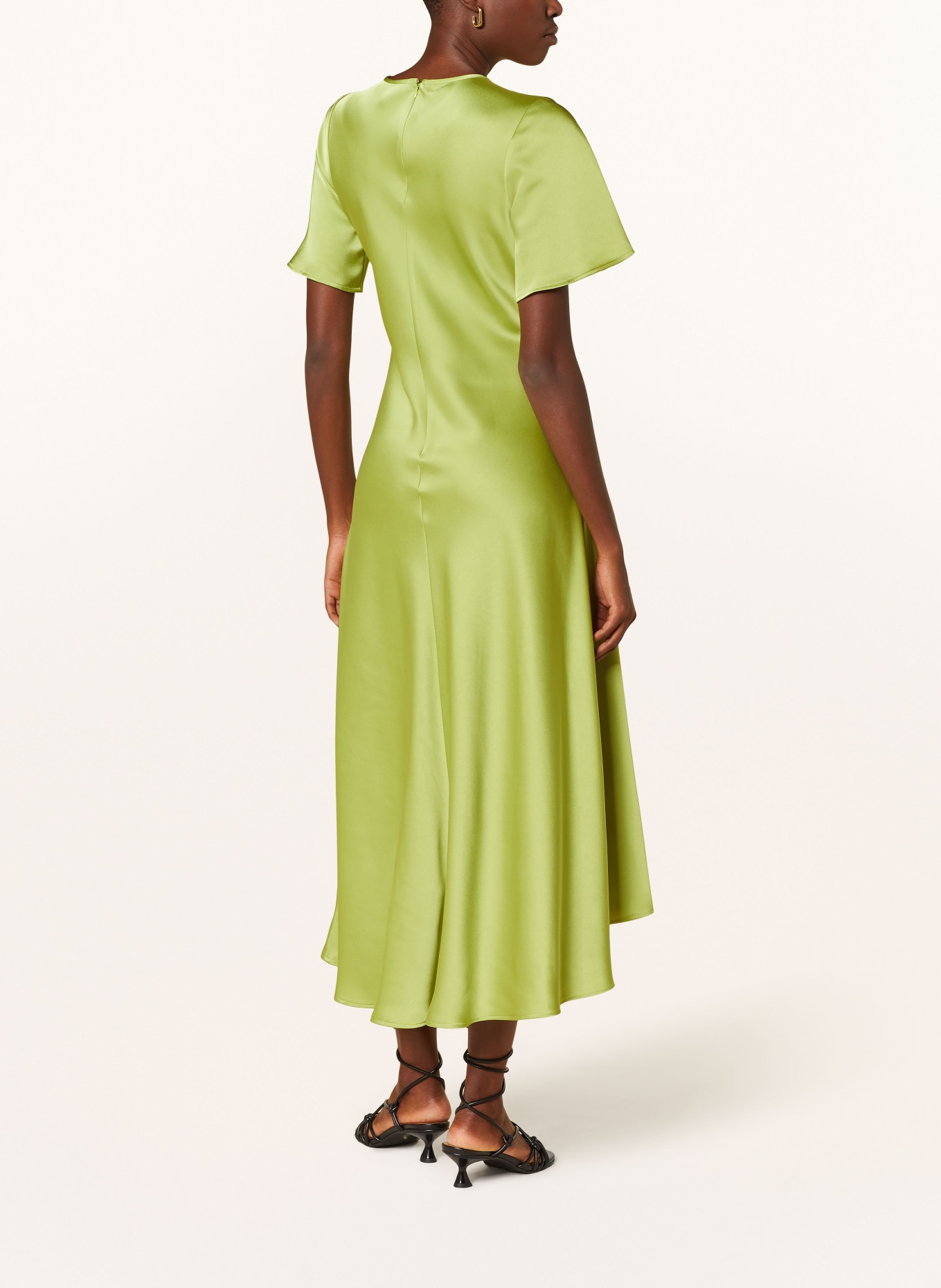 MRS & HUGS Satin dress, Color: LIGHT GREEN (Image 3)