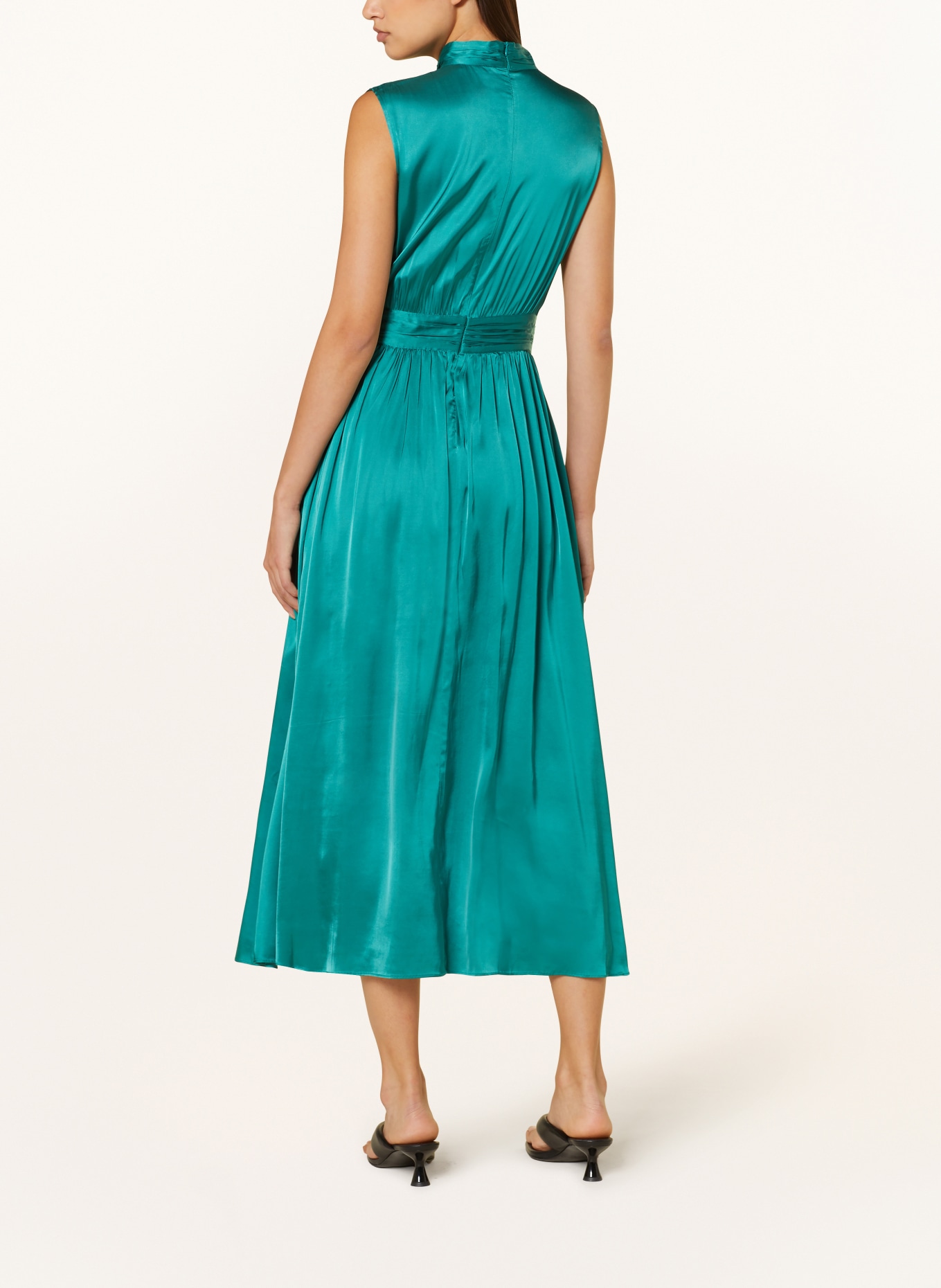 MRS & HUGS Satin dress, Color: GREEN (Image 3)