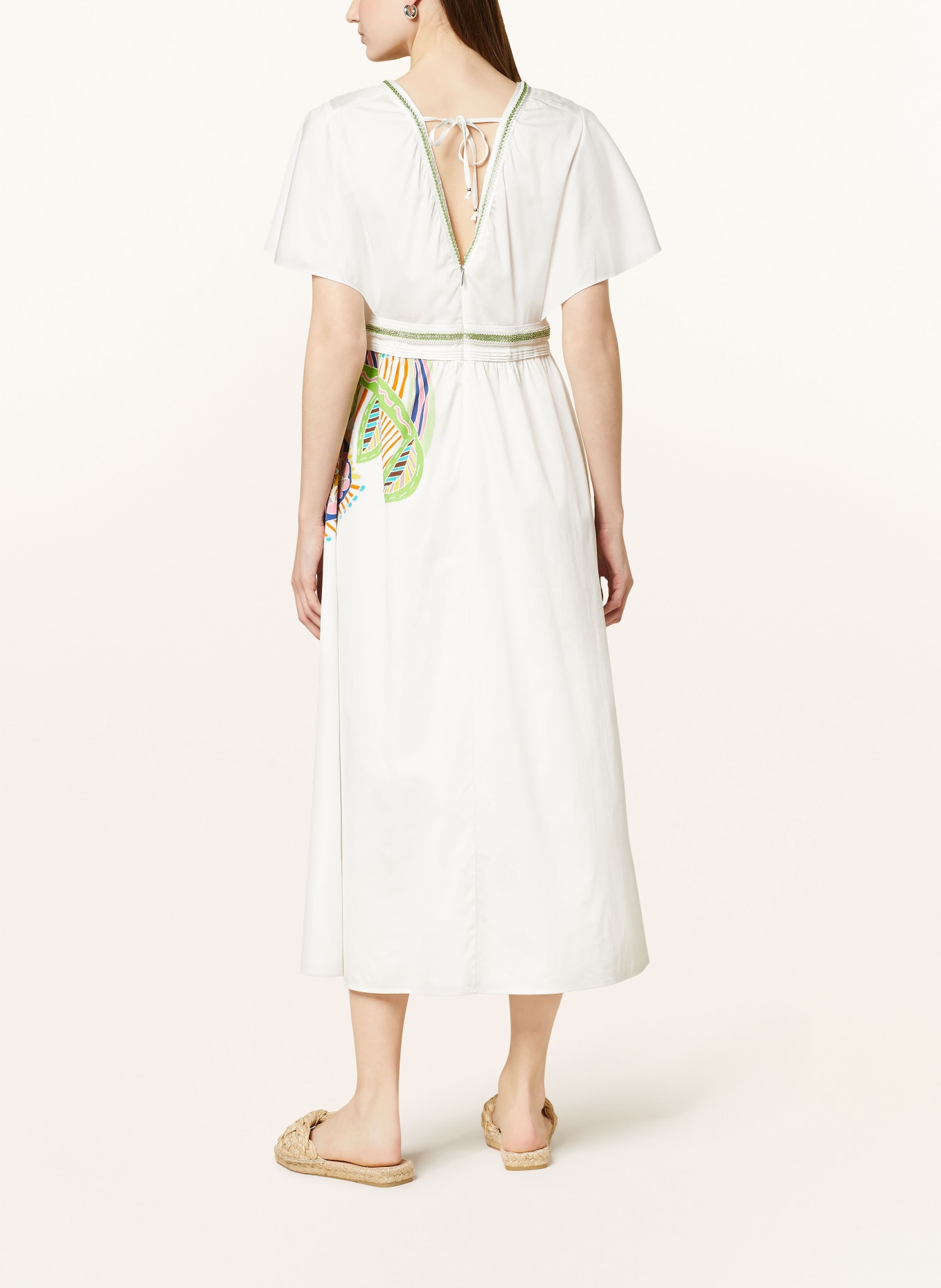 MARC CAIN Dress with decorative beads, Color: WHITE (Image 3)