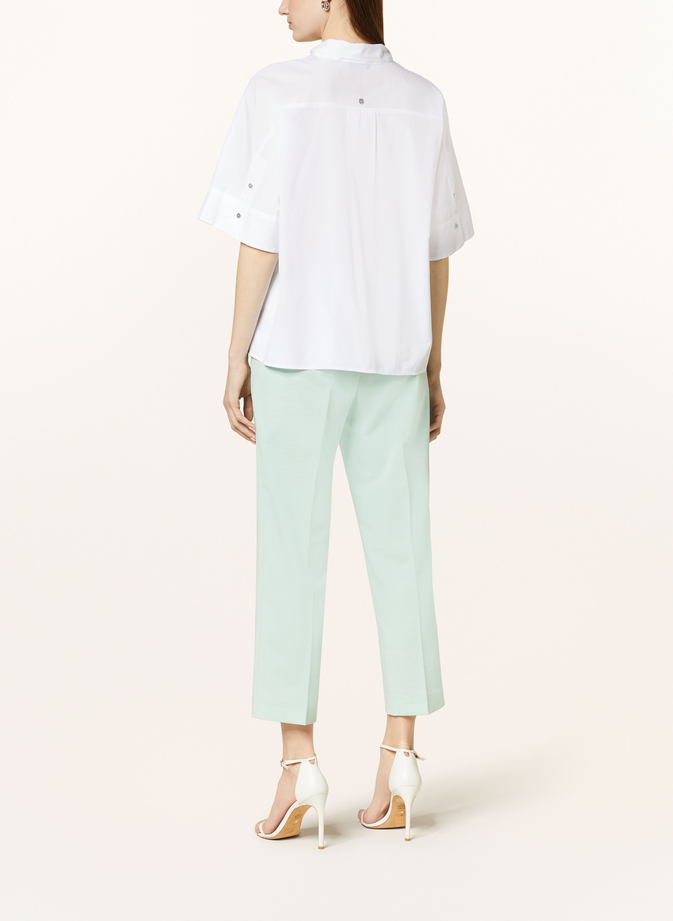 MARC CAIN Bow-tie blouse, Color: 100 WHITE (Image 3)