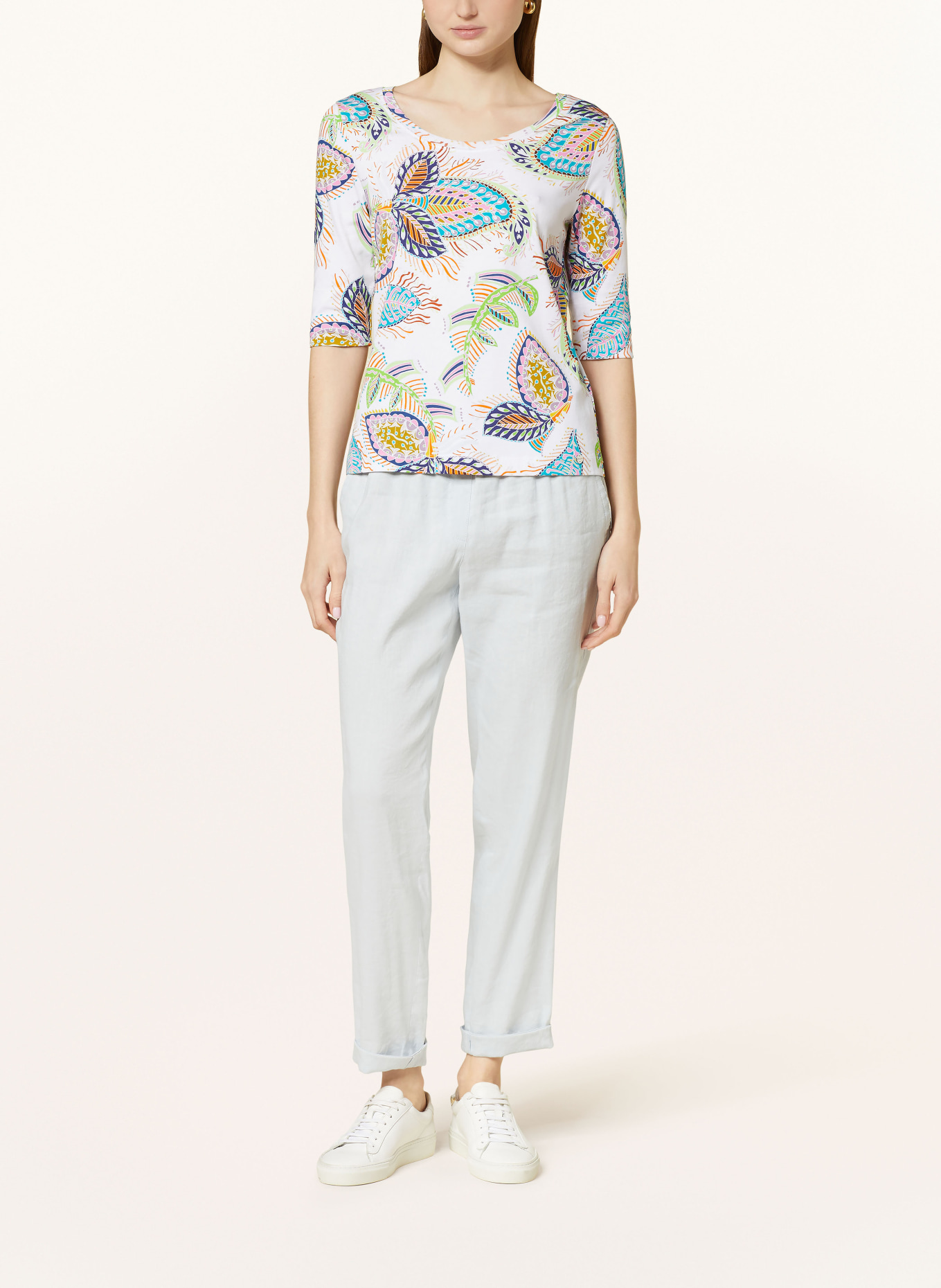 MARC CAIN Shirt with 3/4 sleeves, Color: 110 off (Image 2)