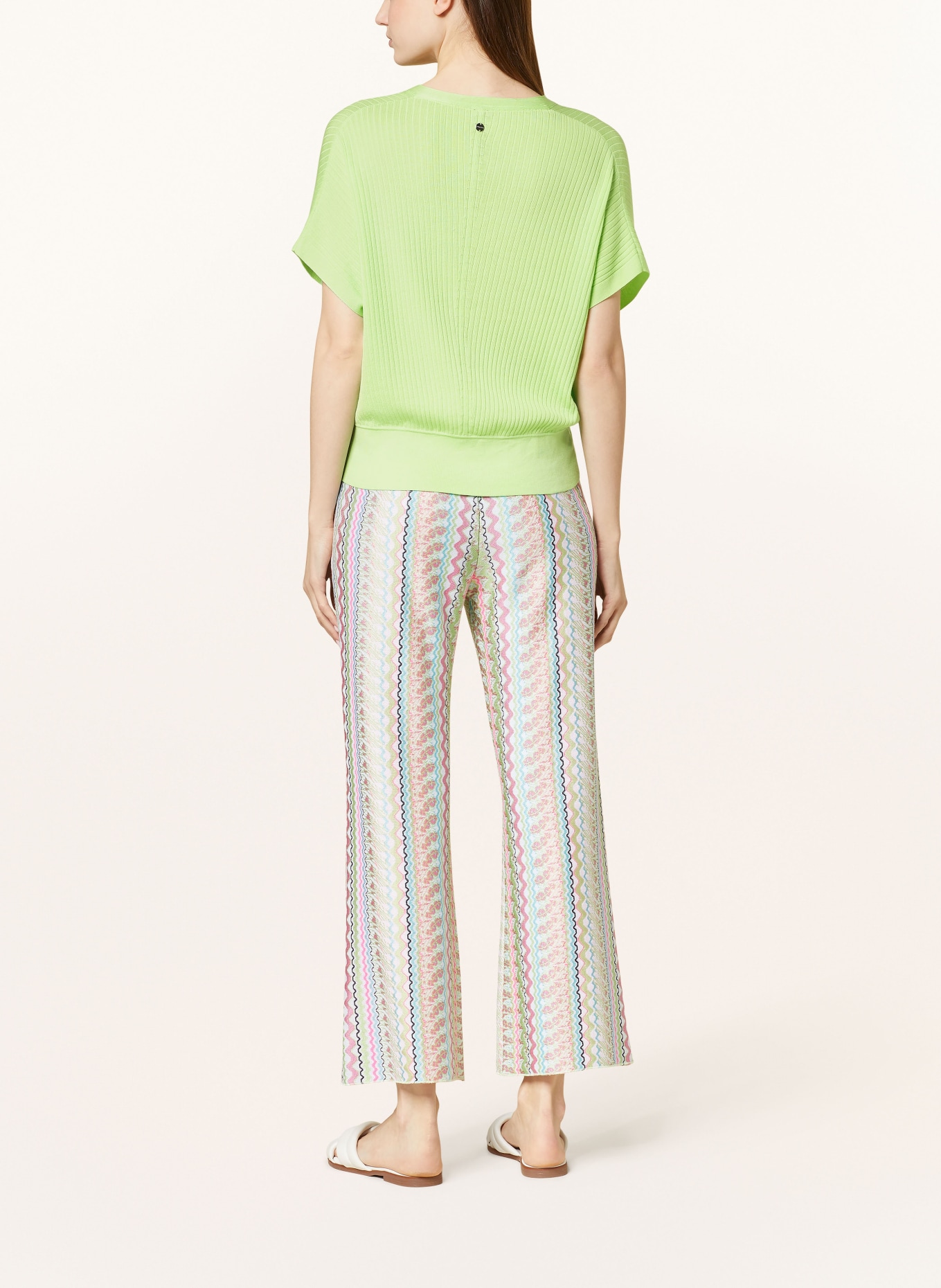 MARC CAIN Knit shirt, Color: 531 light apple green (Image 3)