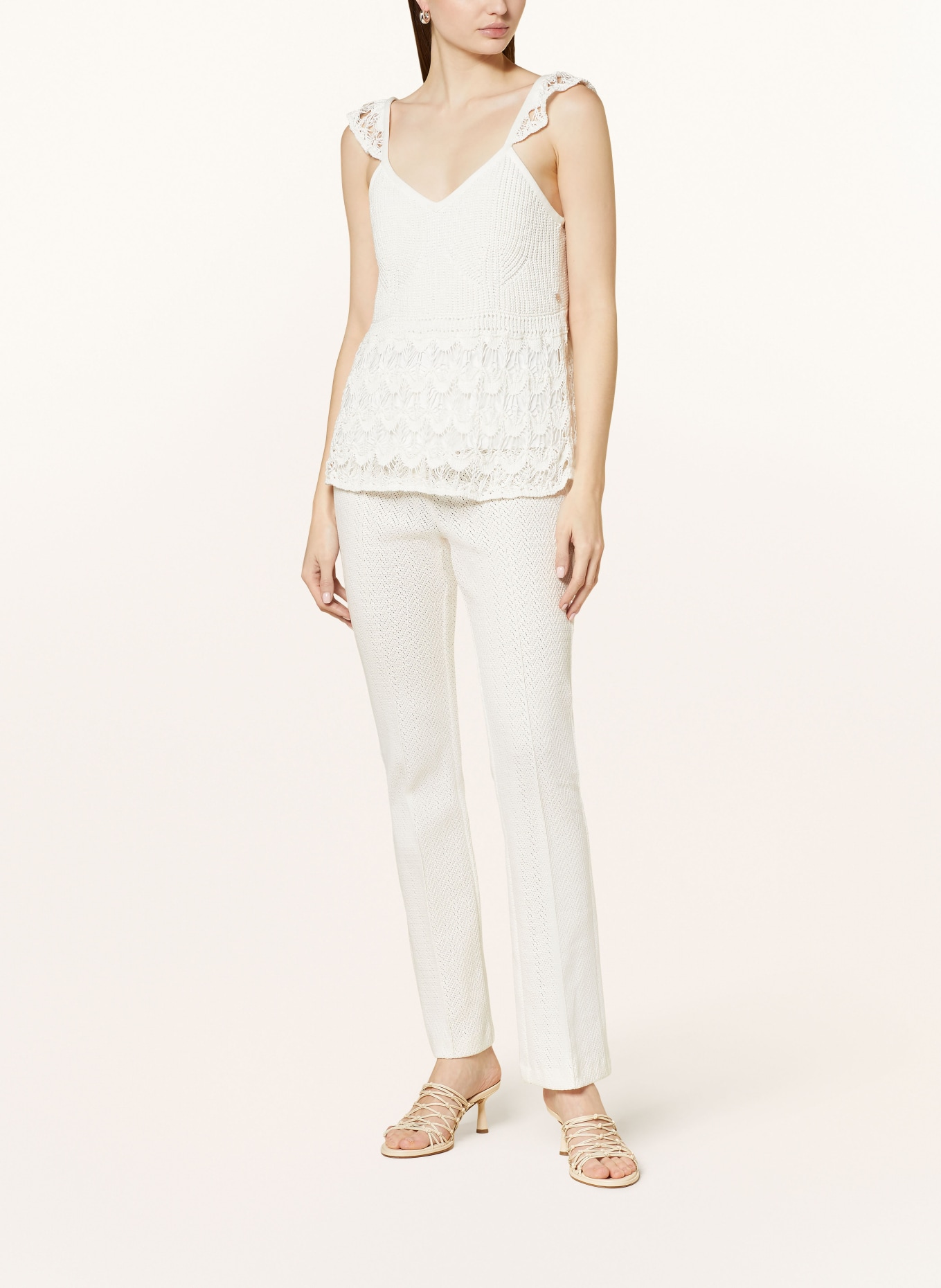 MARC CAIN Knit trousers FREDERICA, Color: 110 off (Image 2)