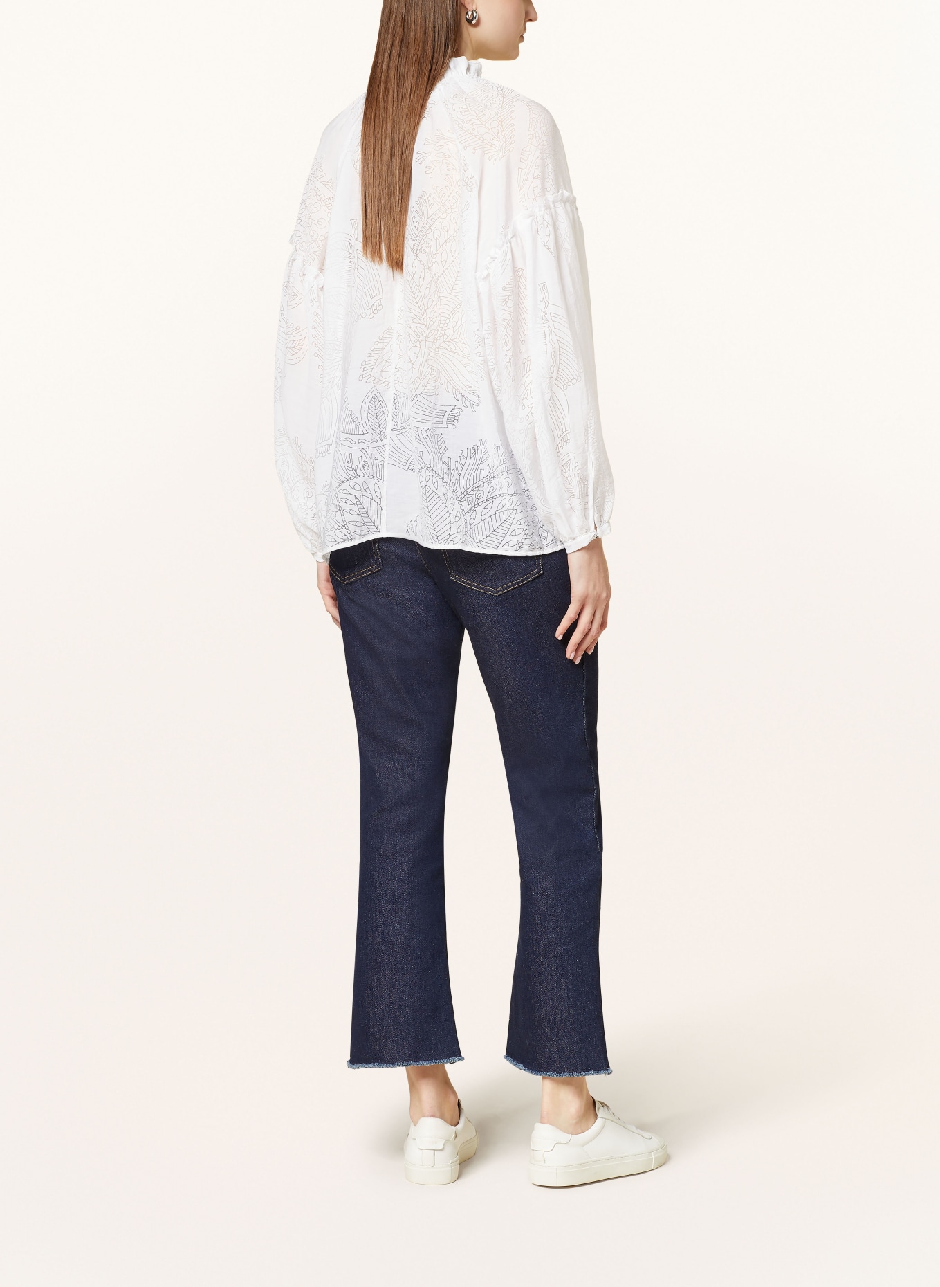 MARC CAIN Shirt blouse, Color: 100 WHITE (Image 3)