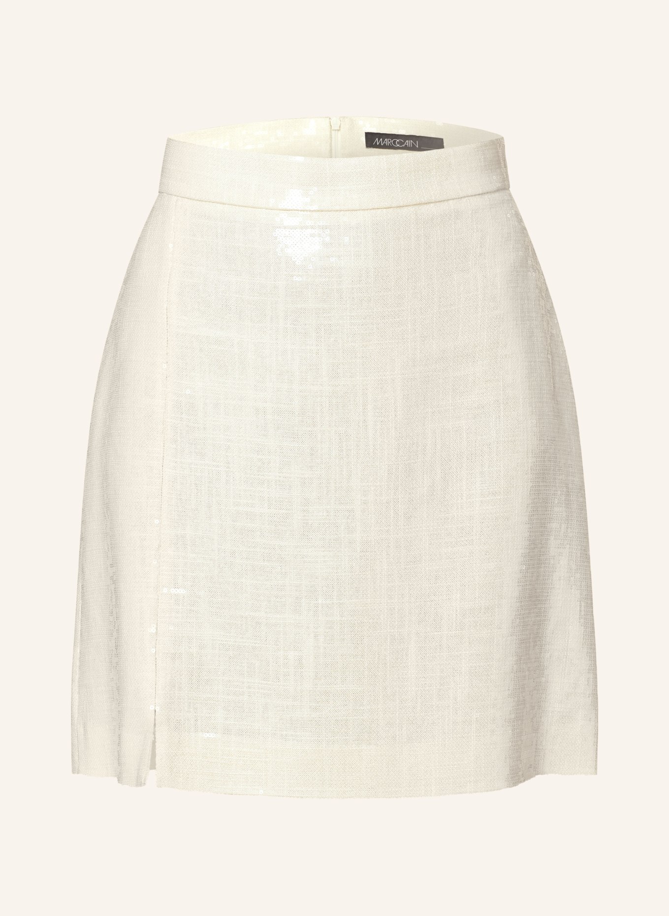 MARC CAIN Skirt with linen and sequins, Color: 110 off (Image 1)