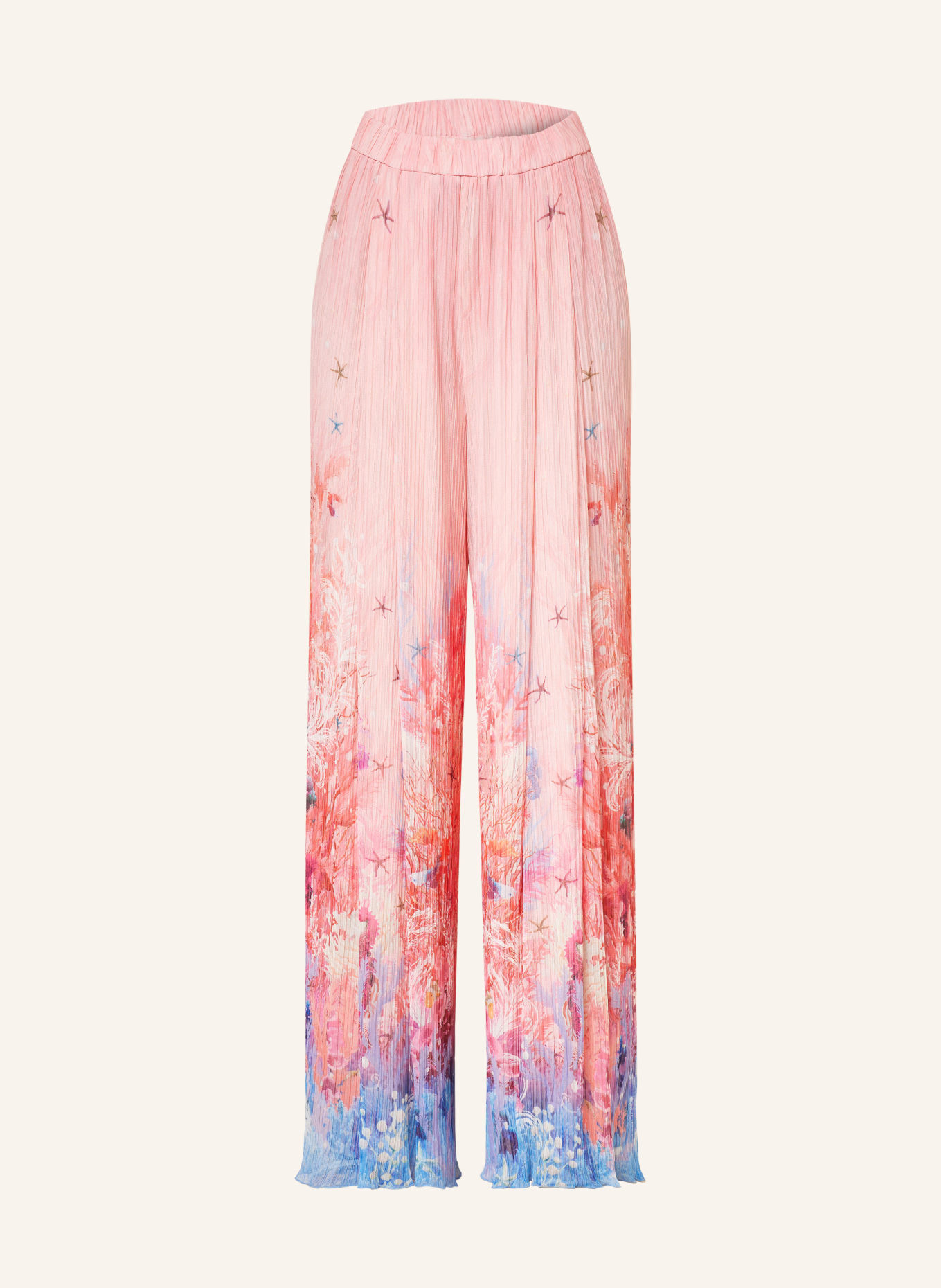 MARC CAIN Pleated pants WEIDA, Color: 212 soft seashell (Image 1)