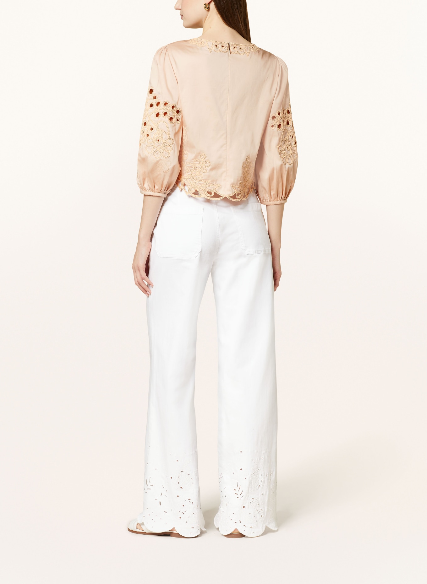 MARC CAIN Shirt blouse with 3/4 sleeves, Color: 203 soft rose (Image 3)