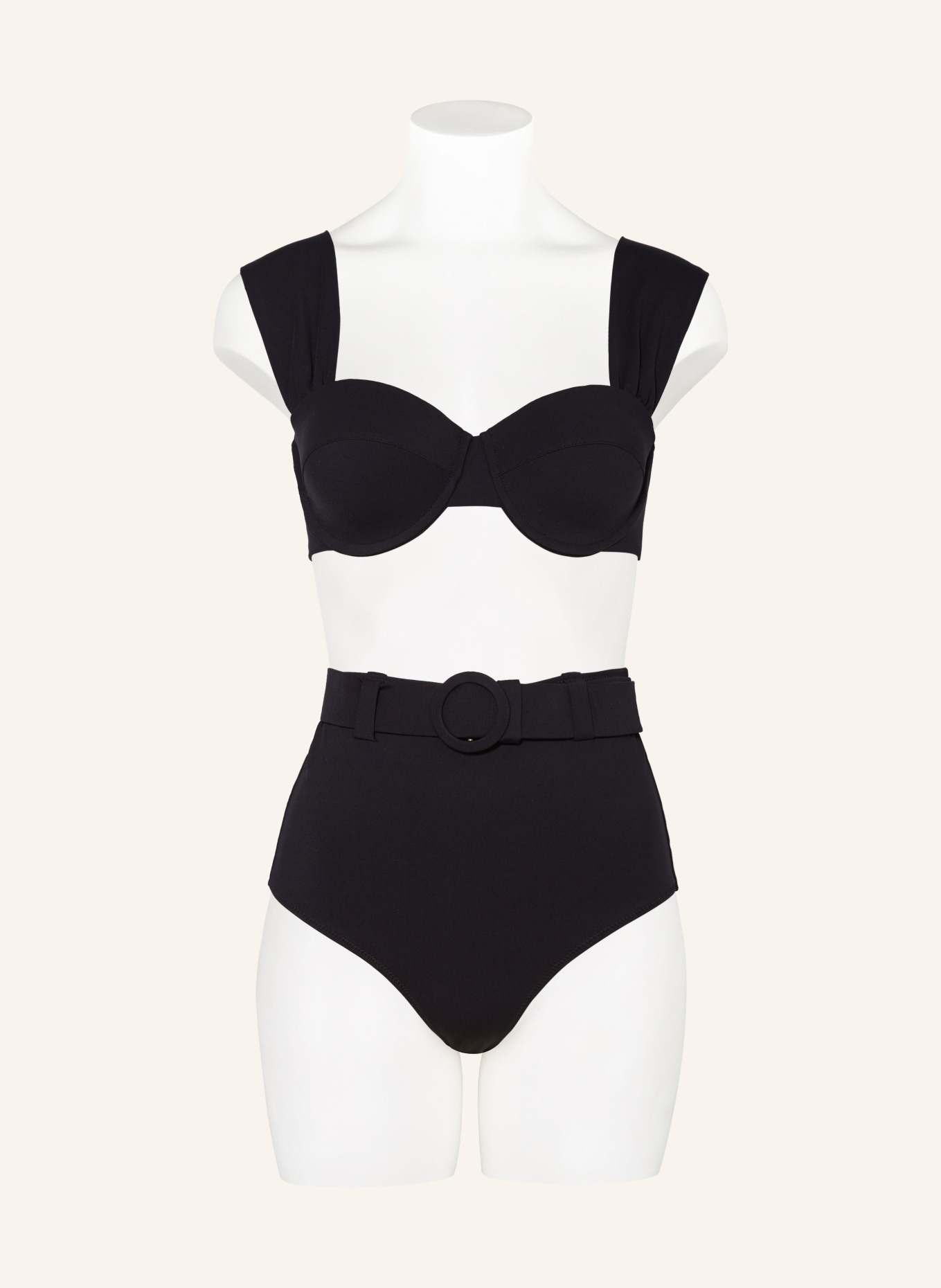 EVARAE High waist bikini bottoms ELENA, Color: BLACK (Image 2)