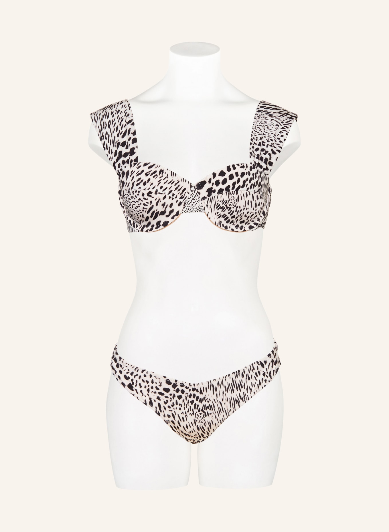 EVARAE Basic bikini bottoms LELA, Color: WHITE/ BLACK (Image 2)