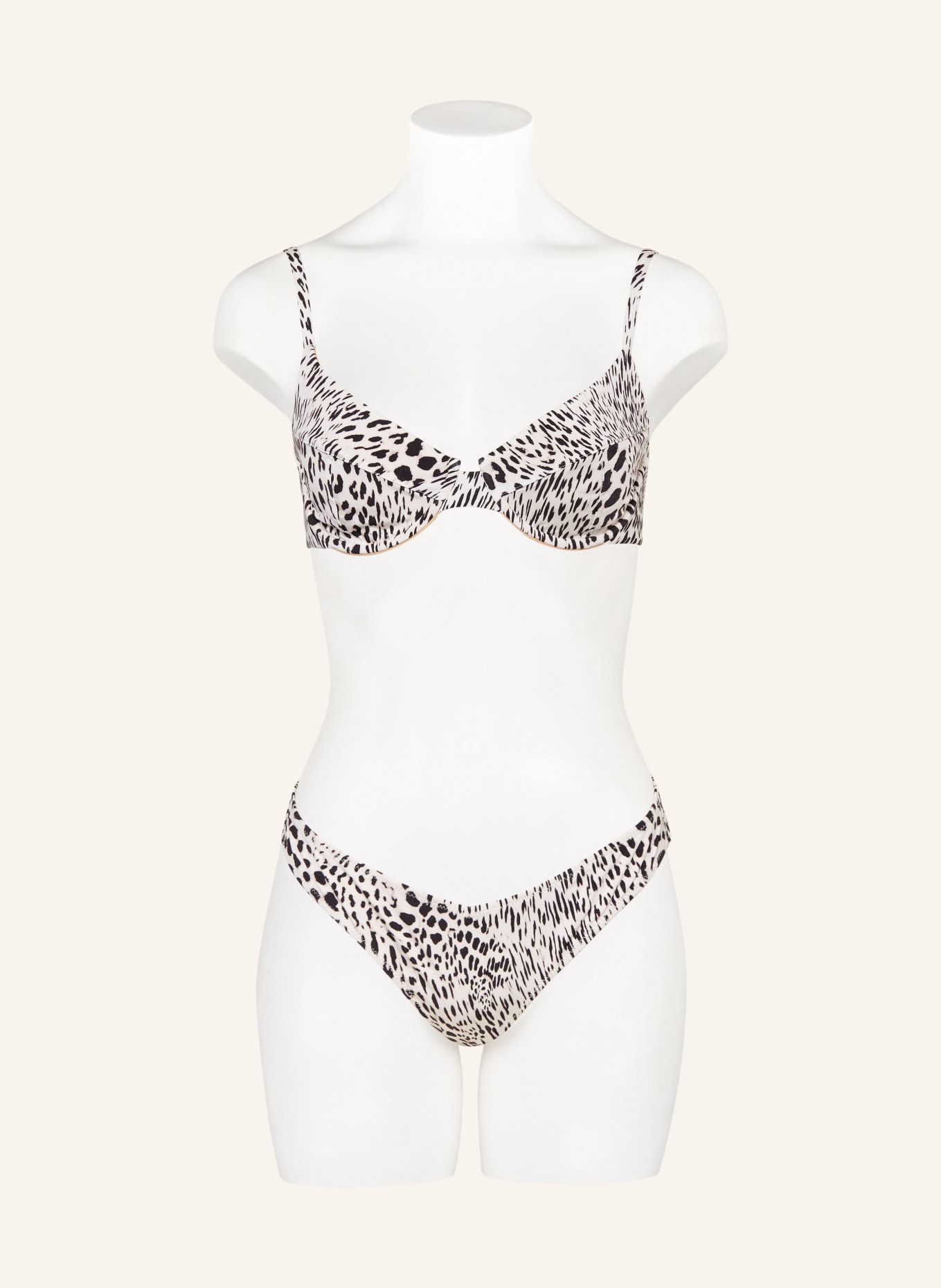 EVARAE Underwired bikini top PIPPA, Color: WHITE/ BLACK (Image 2)