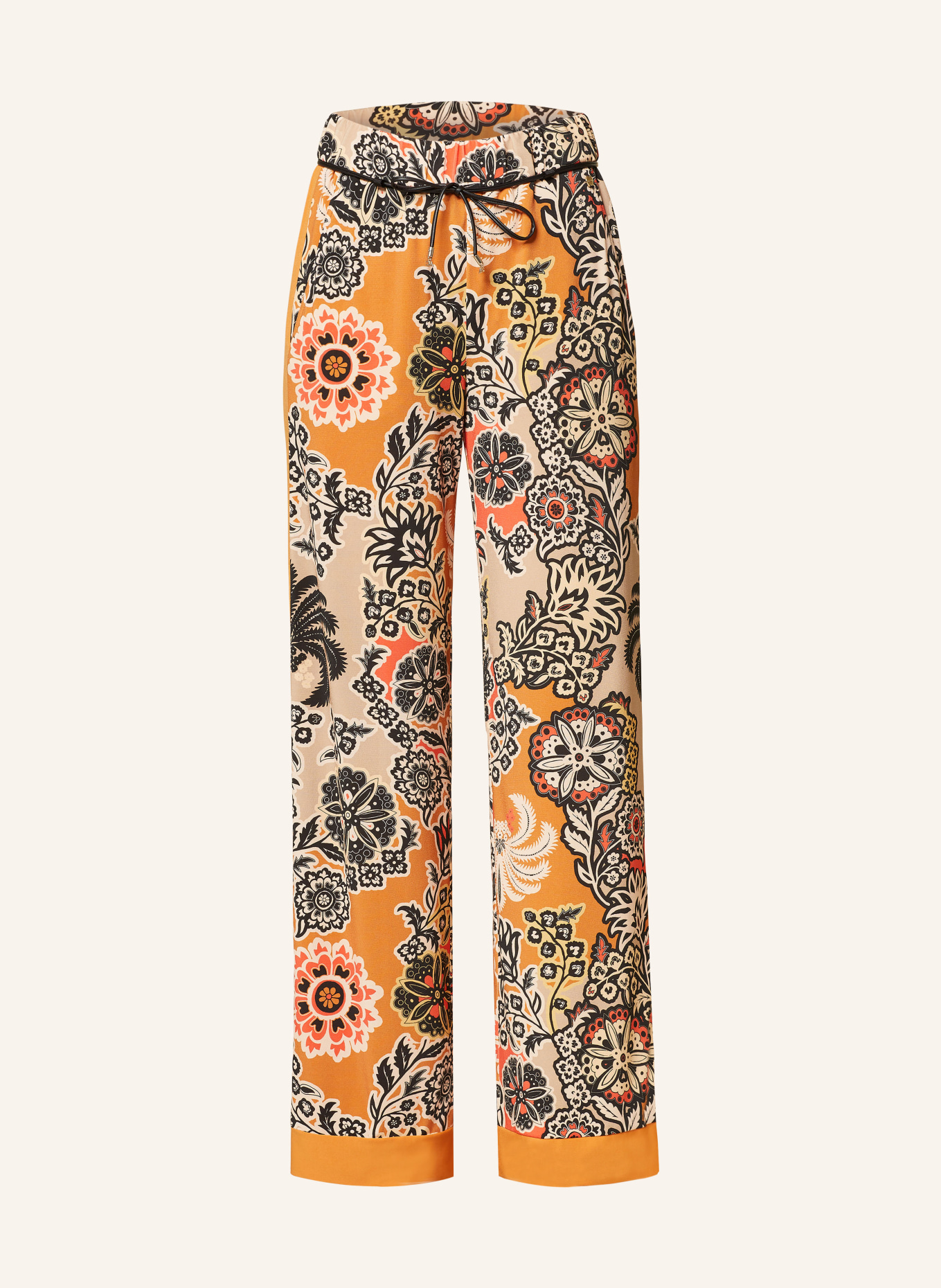 MARC CAIN Jersey trousers WEDI, Color: 447 bright ochre (Image 1)