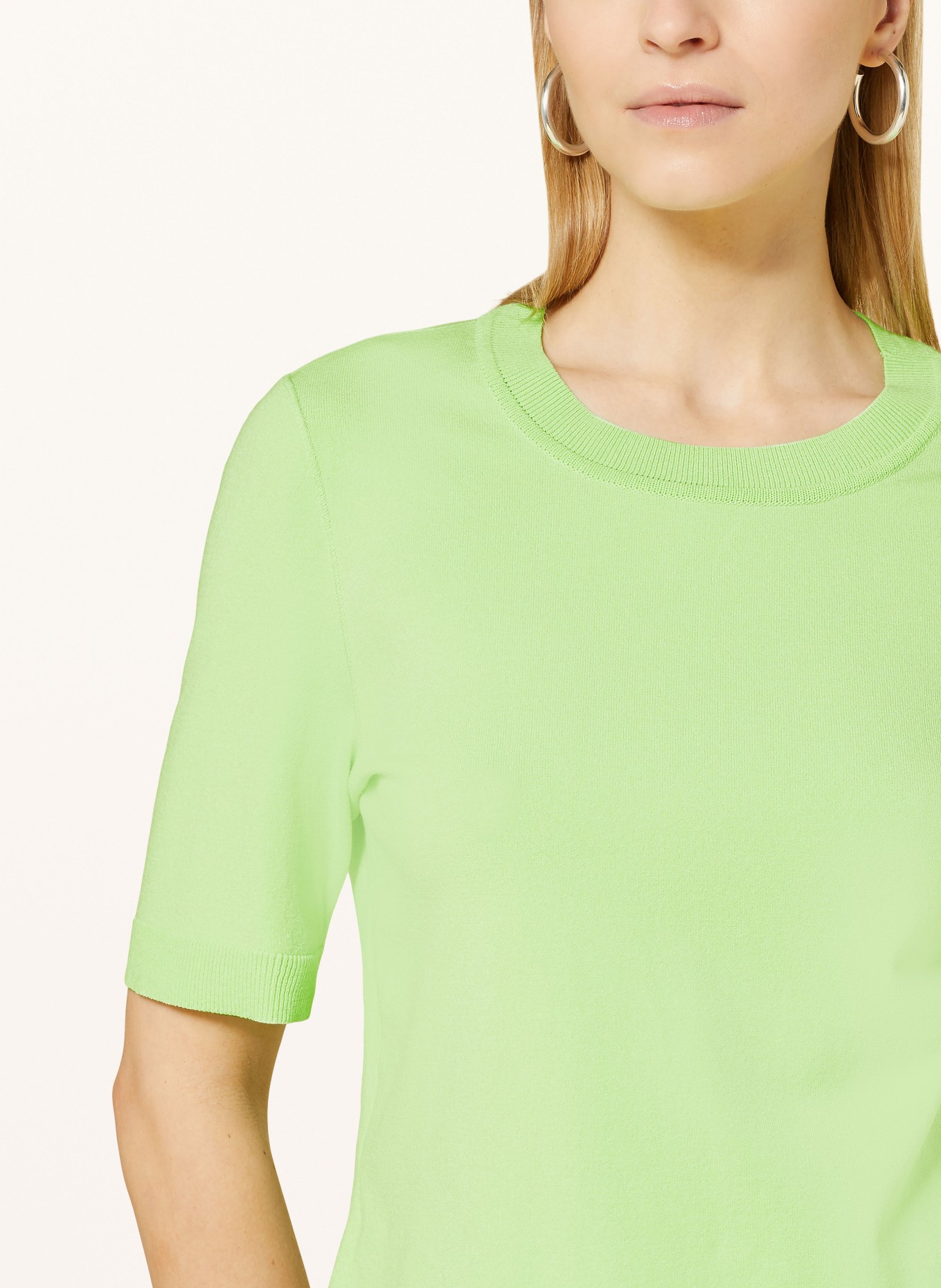 MARC CAIN Knit shirt, Color: LIGHT GREEN (Image 4)