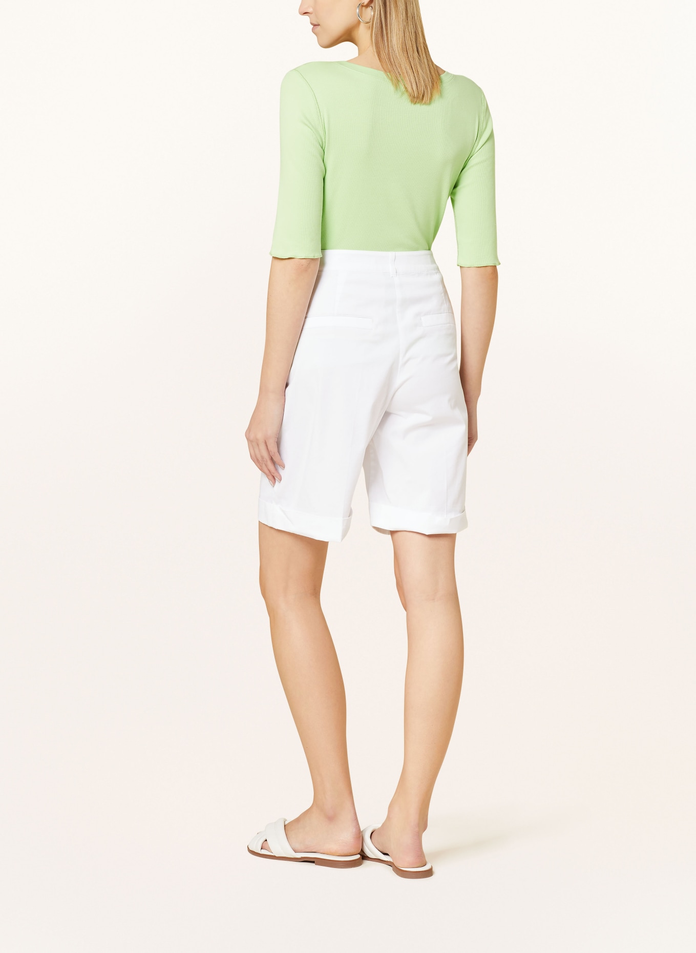 MARC CAIN Shorts, Farbe: 100 WHITE (Bild 3)
