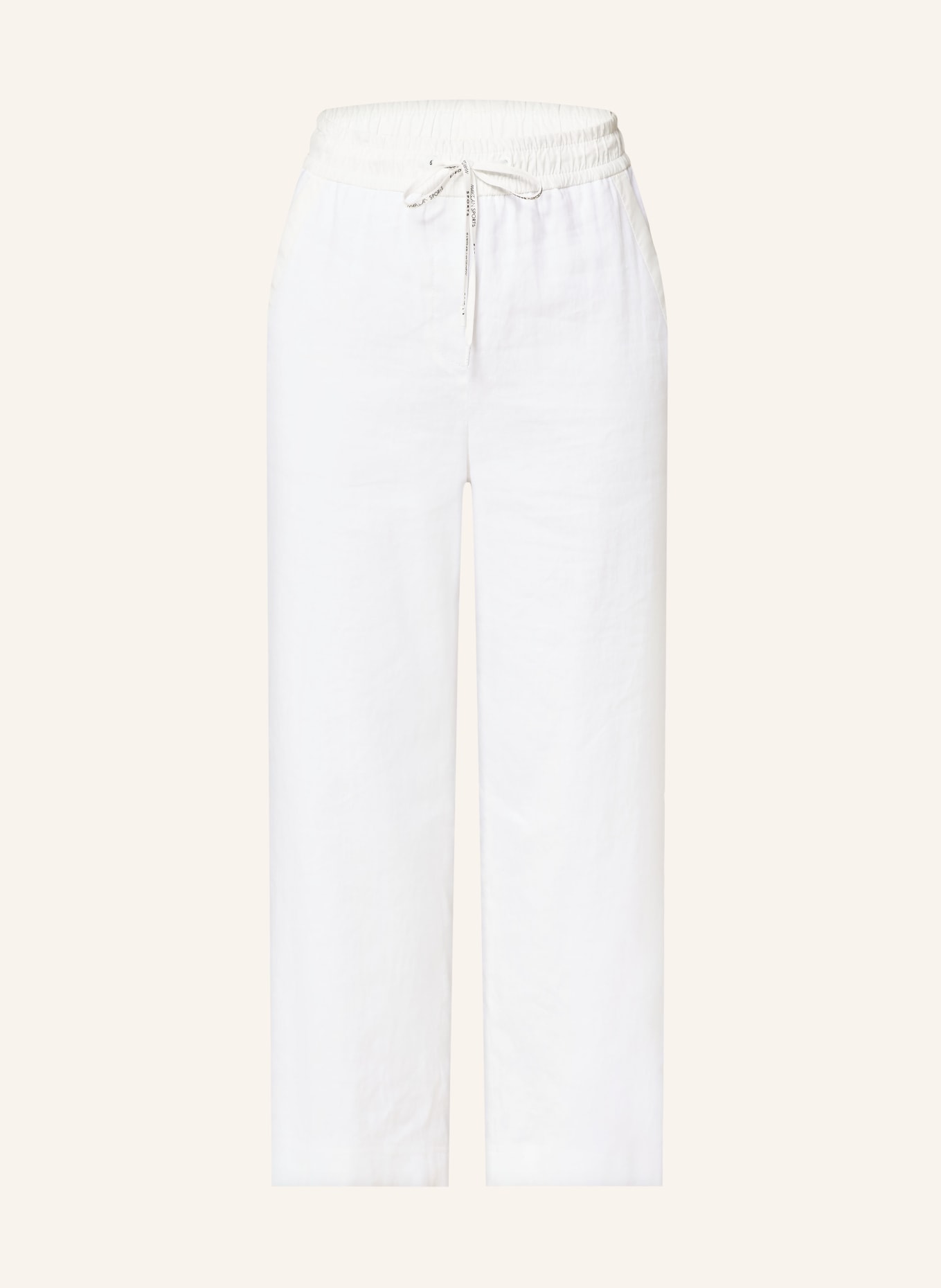 MARC CAIN Culottes WUSU with linen, Color: 100 WHITE (Image 1)