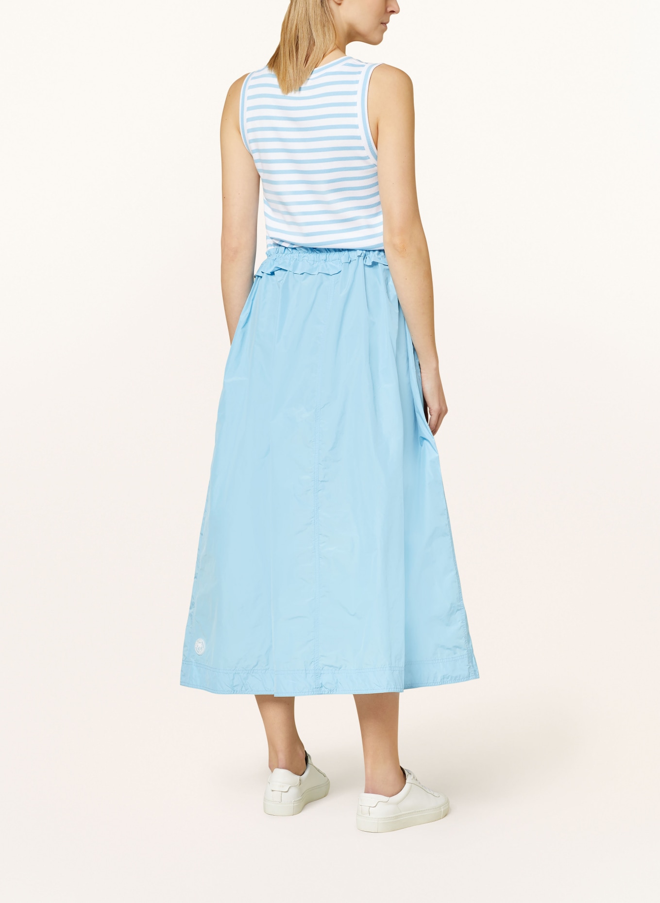 MARC CAIN Kleid im Materialmix, Farbe: 339 light turquoise (Bild 3)