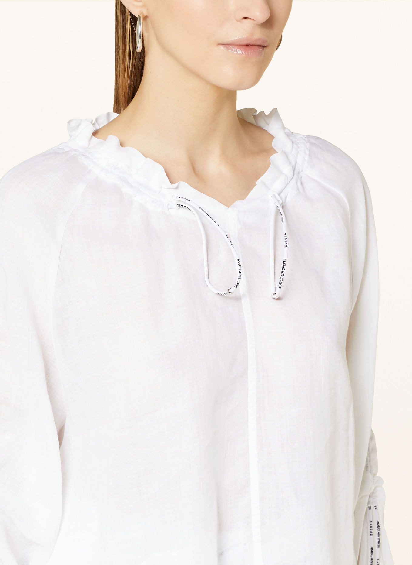 MARC CAIN Blusenshirt, Farbe: 100 WHITE (Bild 4)