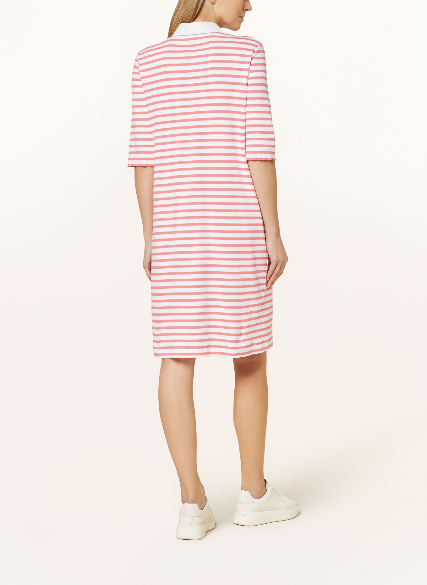 MARC CAIN Polo dress, Color: 238 light neon red (Image 3)