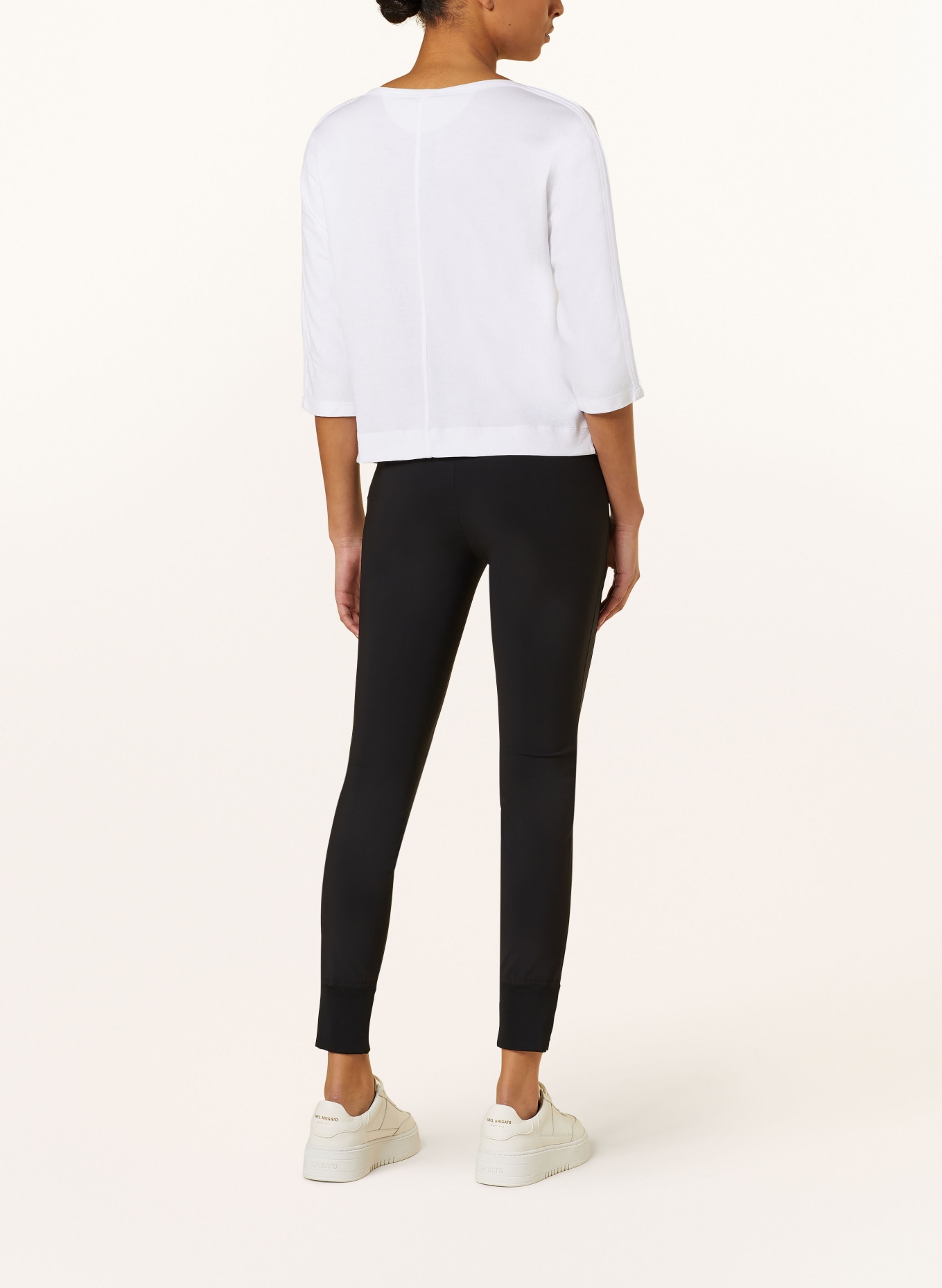 MARC CAIN Shirt with 3/4 sleeves, Color: 100 WHITE (Image 3)