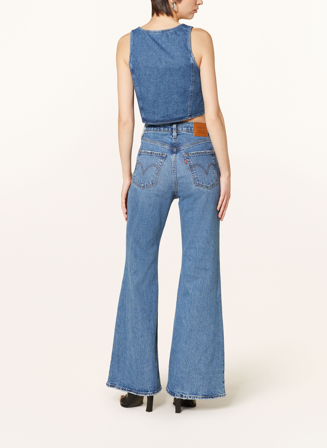 SOMETHINGNEW Krótka kamizelka jeansowa SNEMILY, Kolor: GRANATOWY (Obrazek 3)