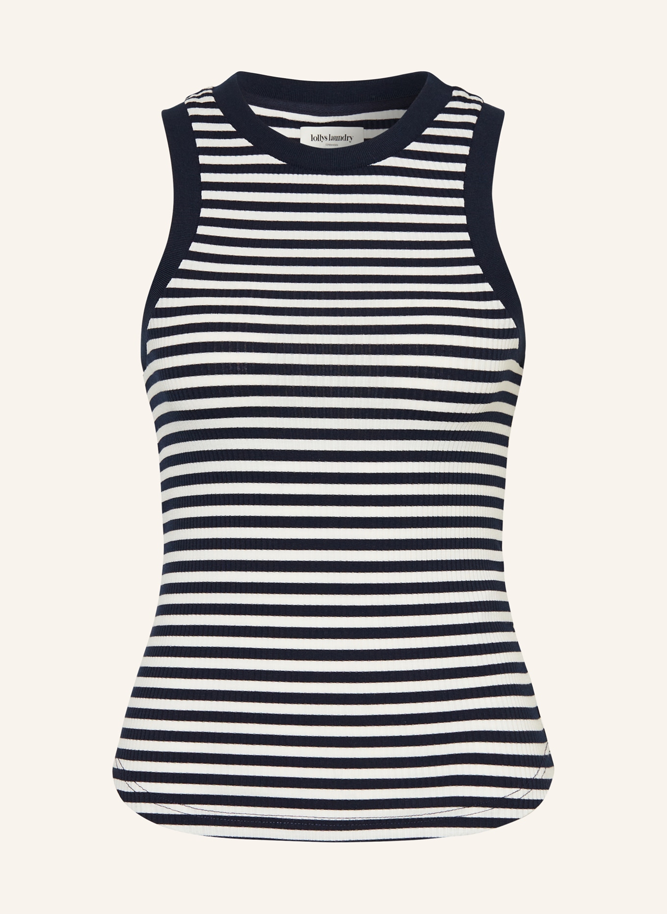 lollys laundry Top CHRISTINELL: DUNKELBLAU / WEISS