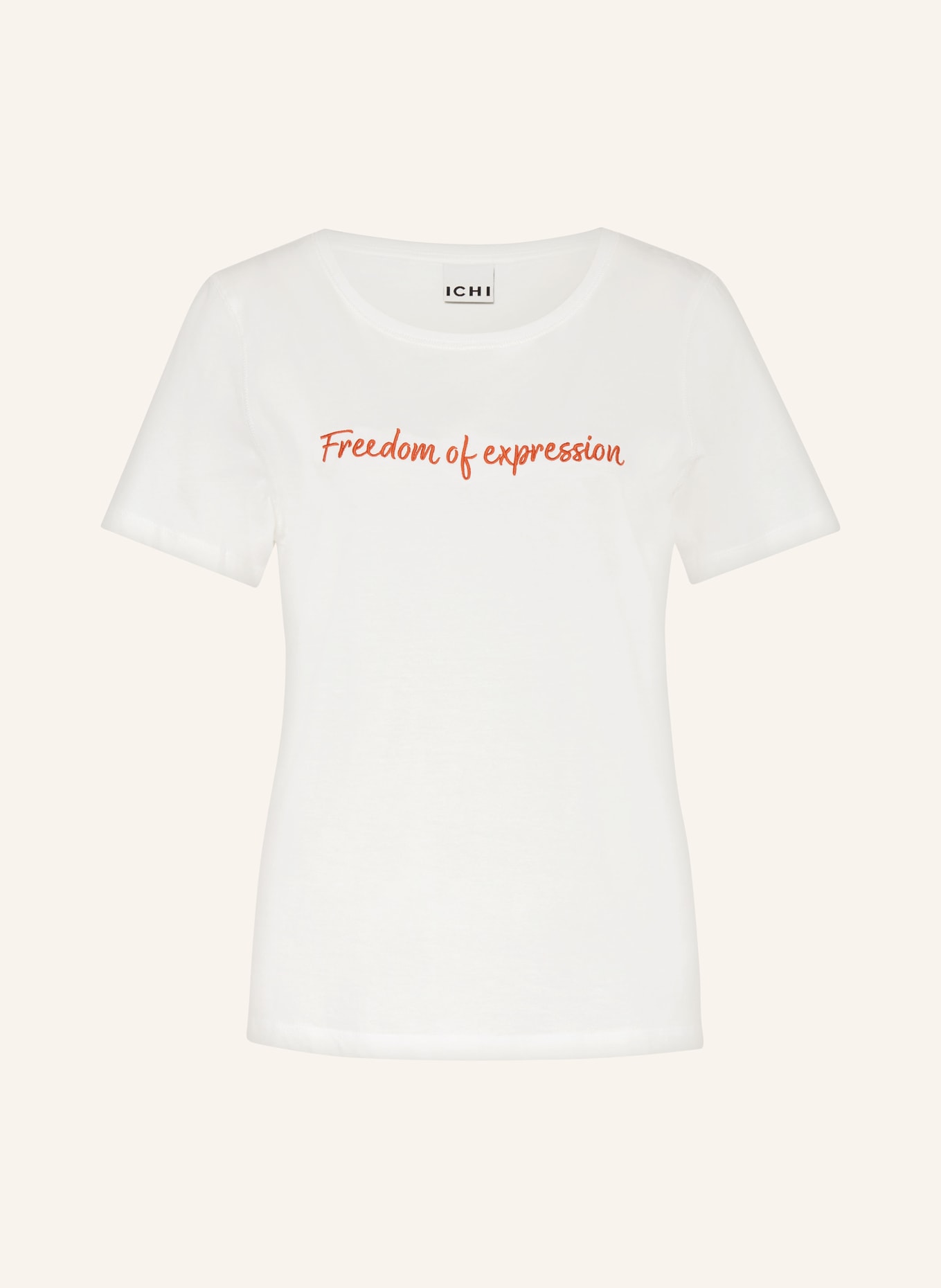 ICHI T-shirt IHCOMONO, Color: WHITE (Image 1)