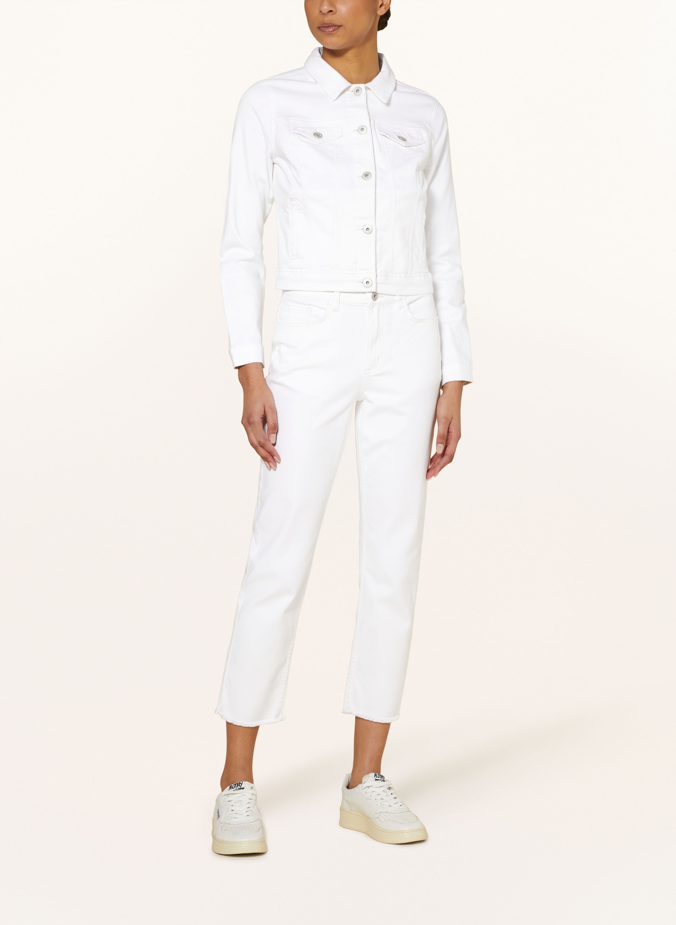 ICHI 7/8-Jeans IHZIGGY RAVEN, Farbe: 110601 Bright White (Bild 2)