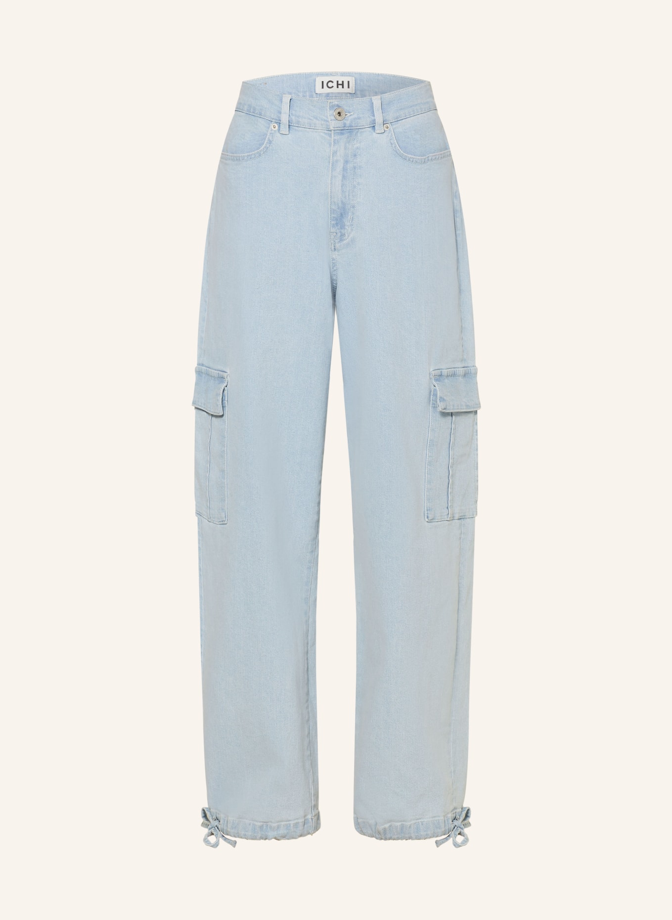 ICHI Cargo jeans IHCARLEY, Color: 200792 Light blue washed (Image 1)