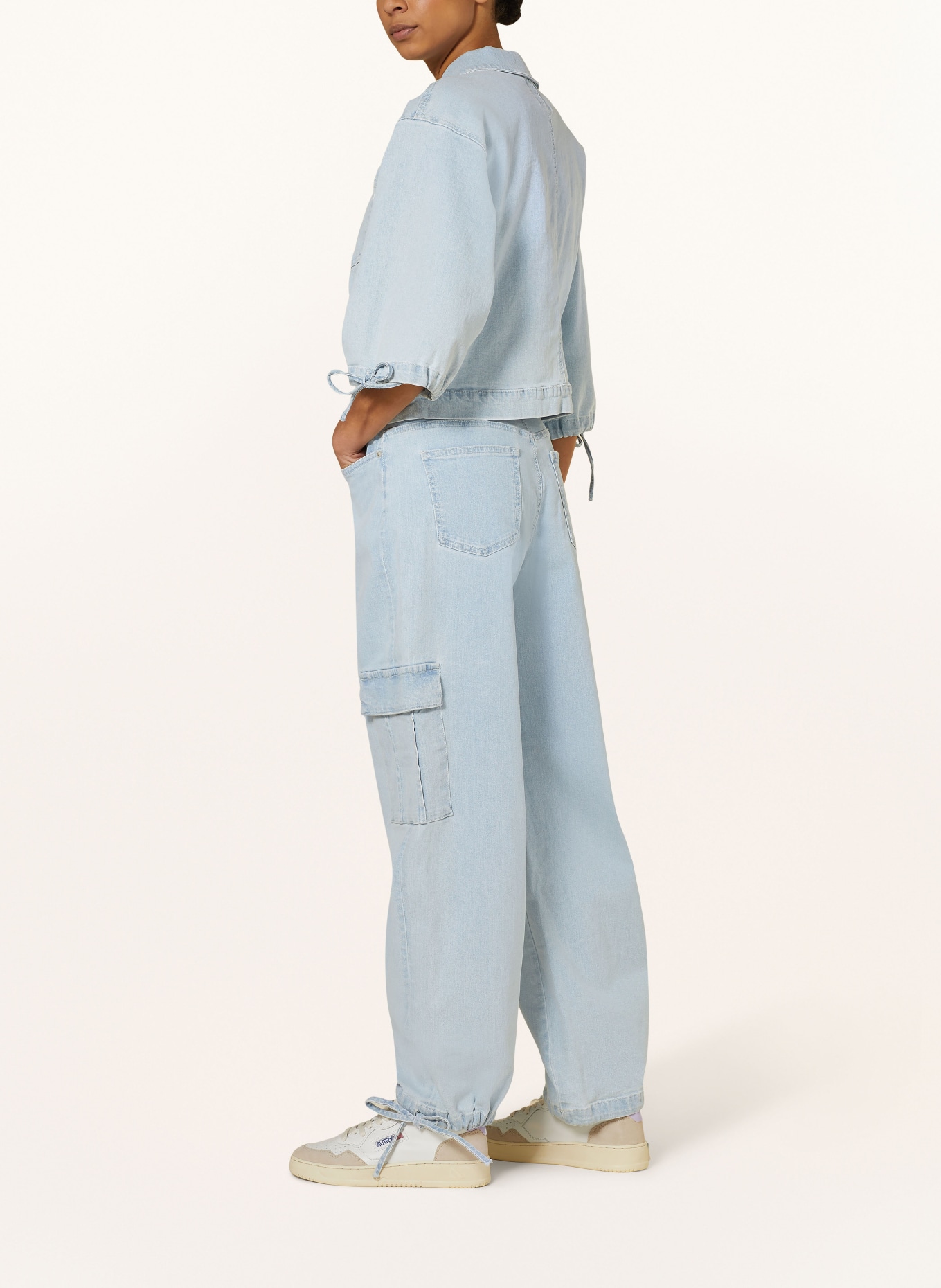 ICHI Cargo jeans IHCARLEY, Color: 200792 Light blue washed (Image 4)