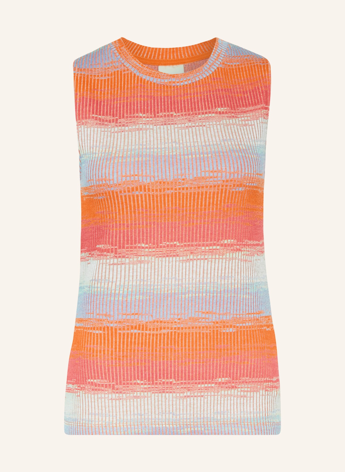 ICHI Knit top IHODELA, Color: ORANGE/ RED/ MINT (Image 1)