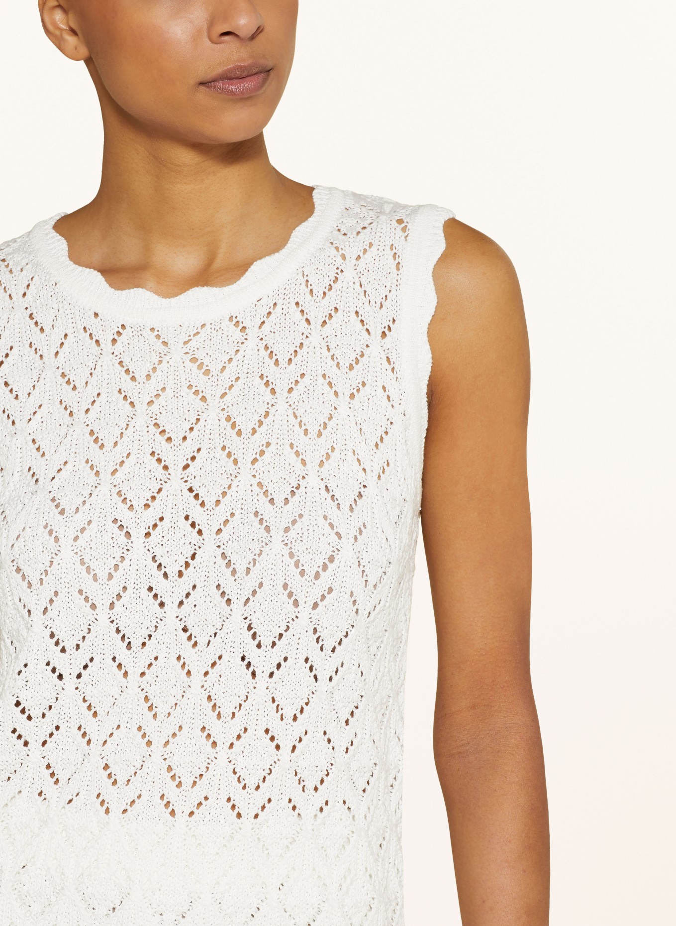 ICHI Knit top IHBLANCA, Color: WHITE (Image 4)