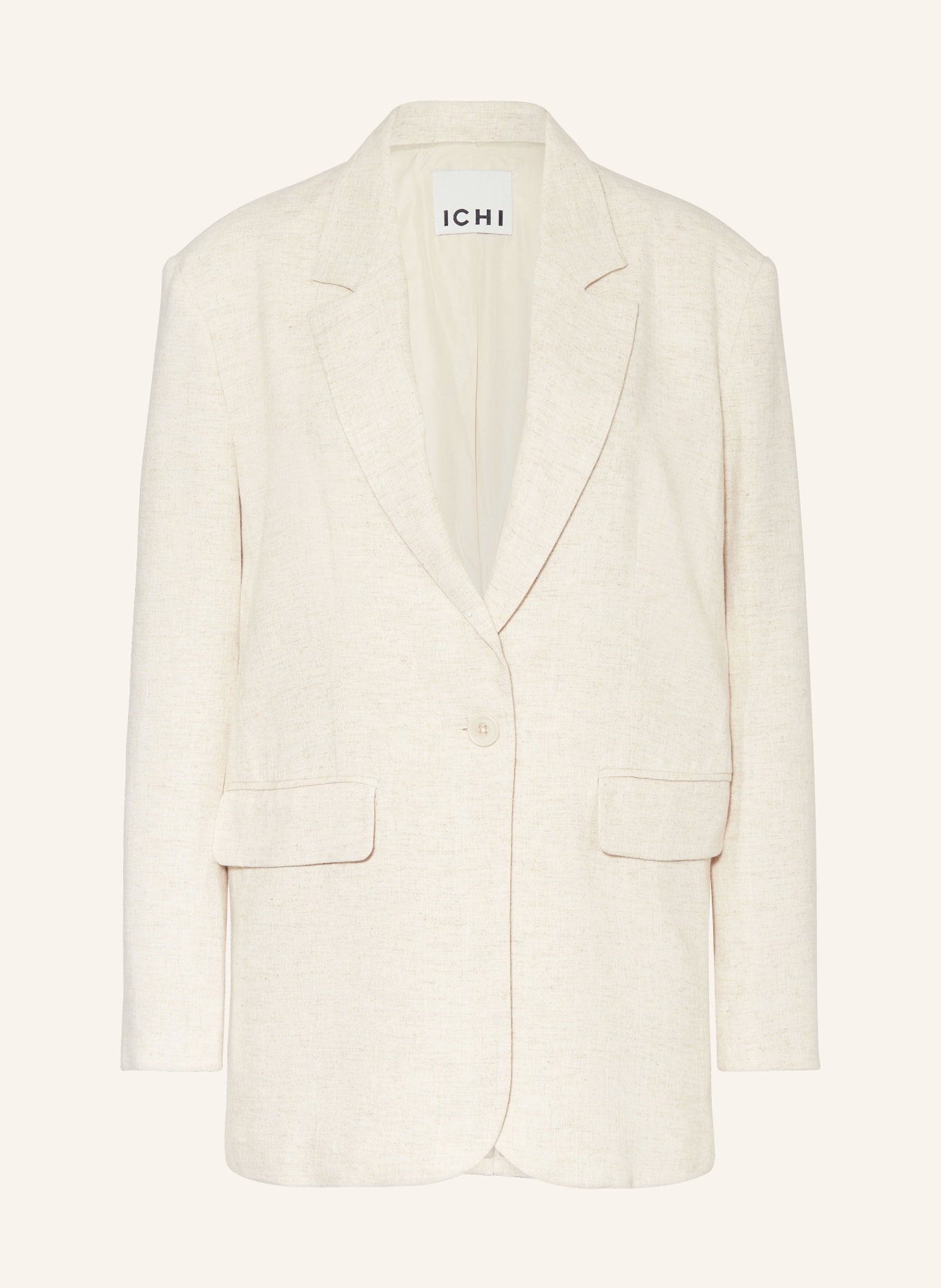ICHI Oversized blazer IHURBANA, Color: BEIGE (Image 1)