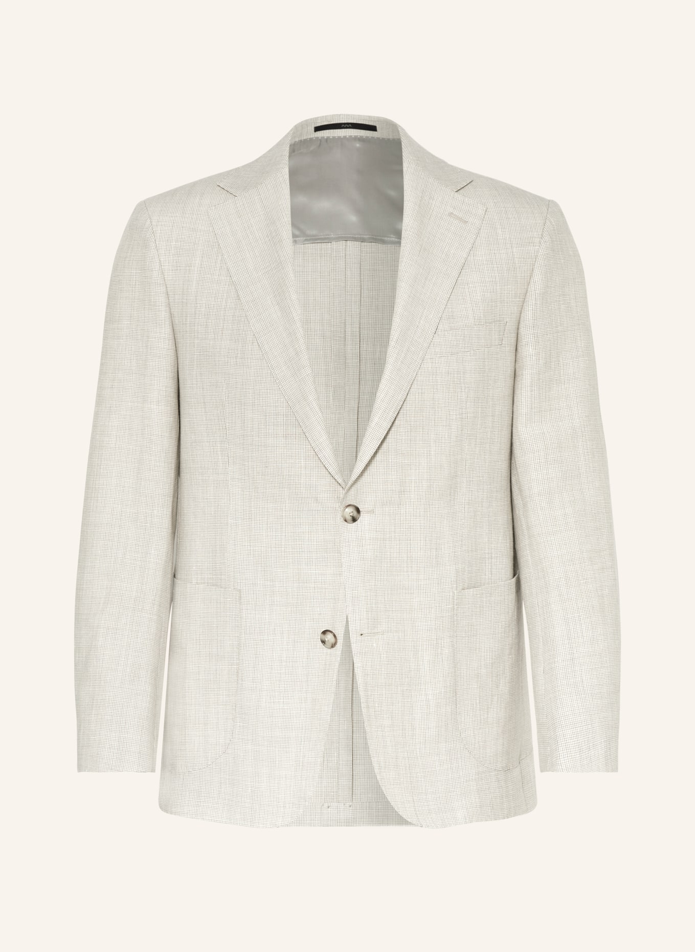 EDUARD DRESSLER Suit jacket comfort fit with linen, Color: 070 BEIGE (Image 1)