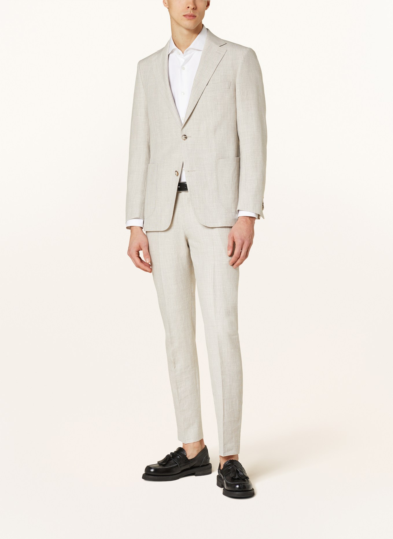 EDUARD DRESSLER Suit jacket MATTEO comfort fit with linen, Color: 070 BEIGE (Image 2)