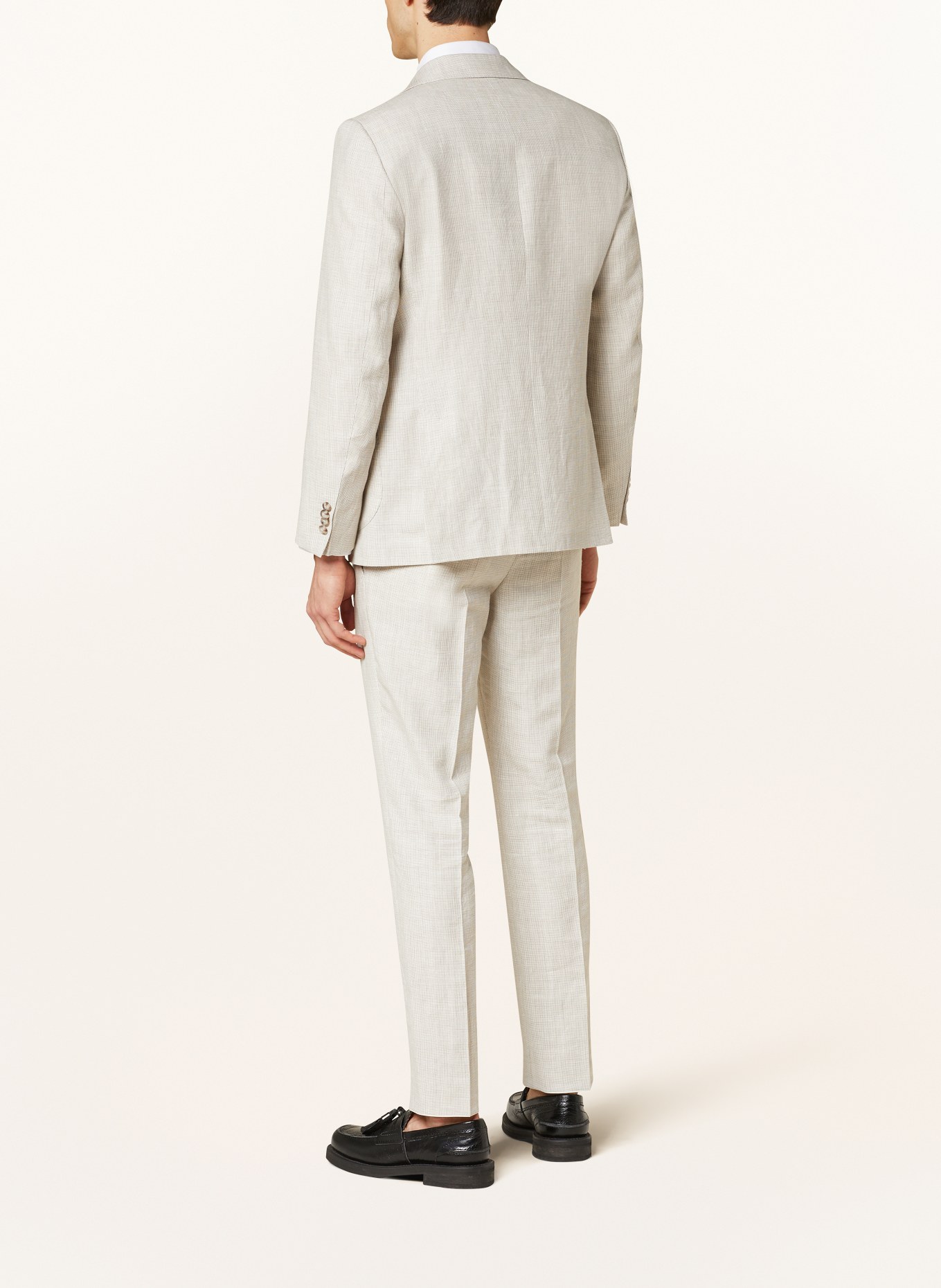 EDUARD DRESSLER Suit jacket MATTEO comfort fit with linen, Color: 070 BEIGE (Image 3)