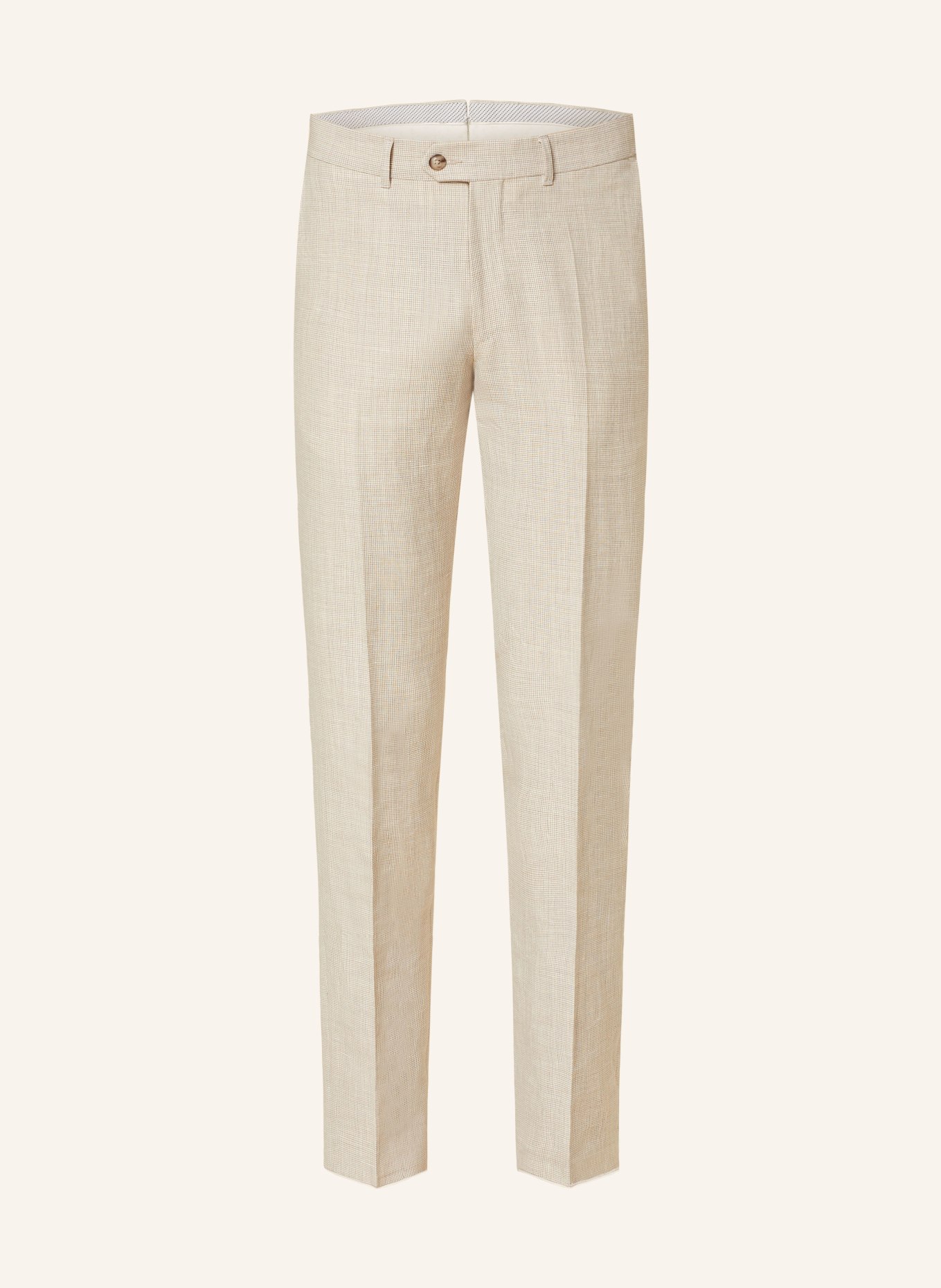 EDUARD DRESSLER Spodnie garniturowe JANIS shaped fit, Kolor: BEŻOWY (Obrazek 1)