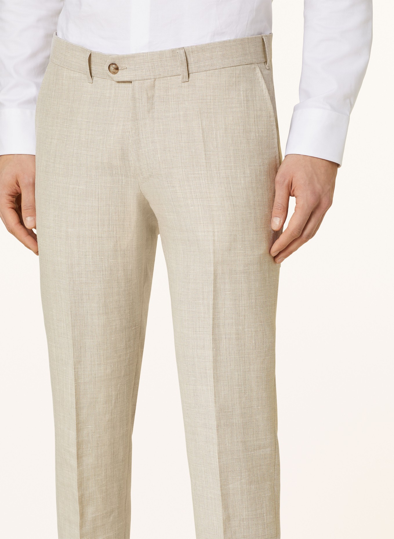 EDUARD DRESSLER Anzughose JANIS Shaped Fit, Farbe: BEIGE (Bild 6)