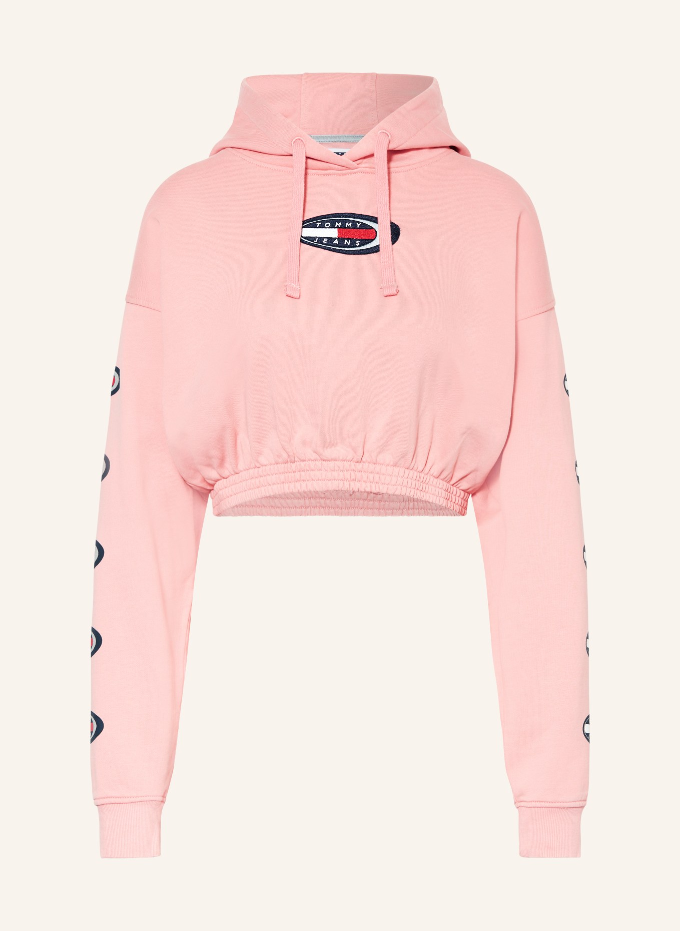 TOMMY JEANS Cropped-Hoodie, Farbe: PINK (Bild 1)