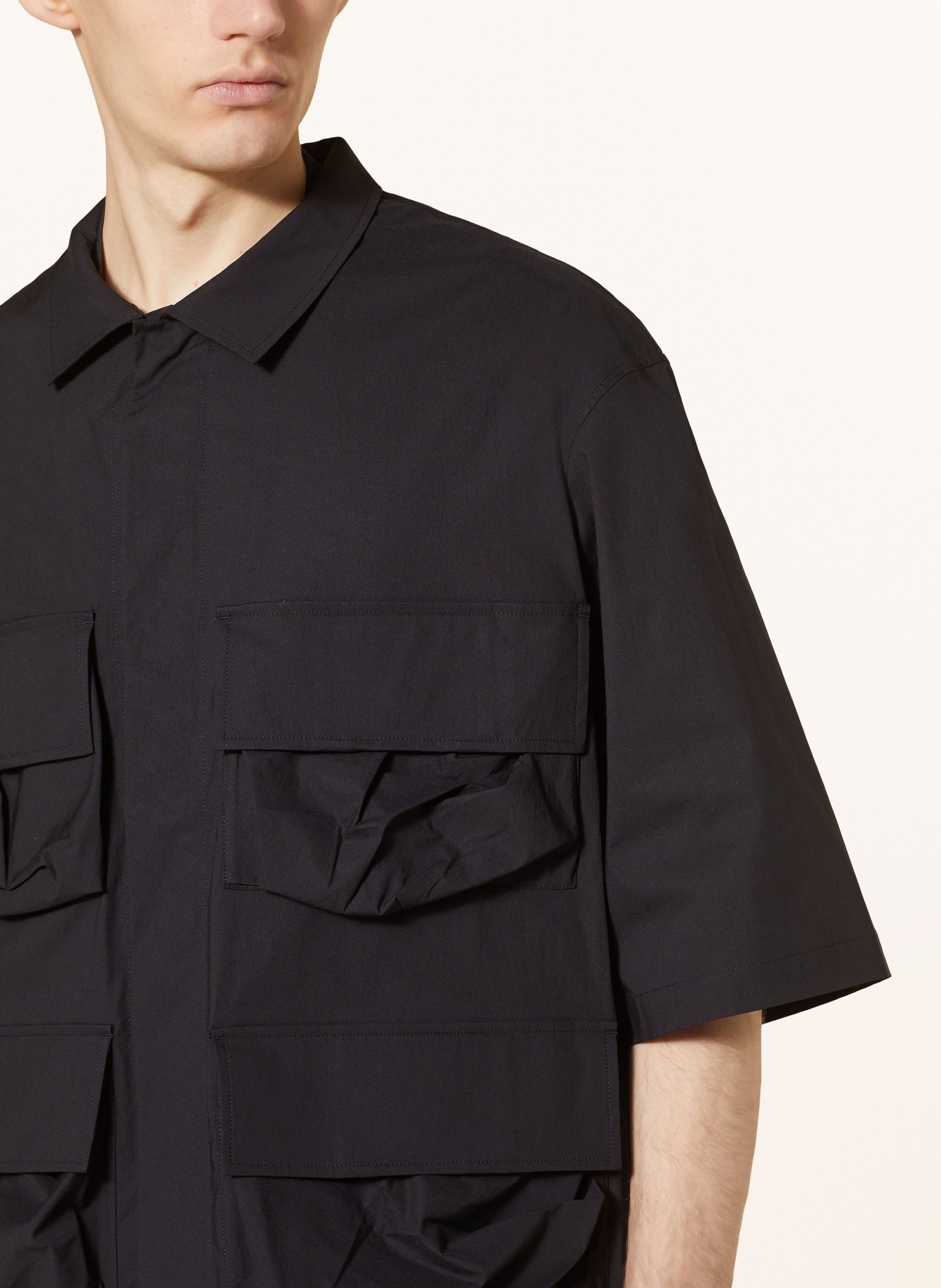 Y-3 Short sleeve shirt comfort fit, Color: BLACK (Image 4)