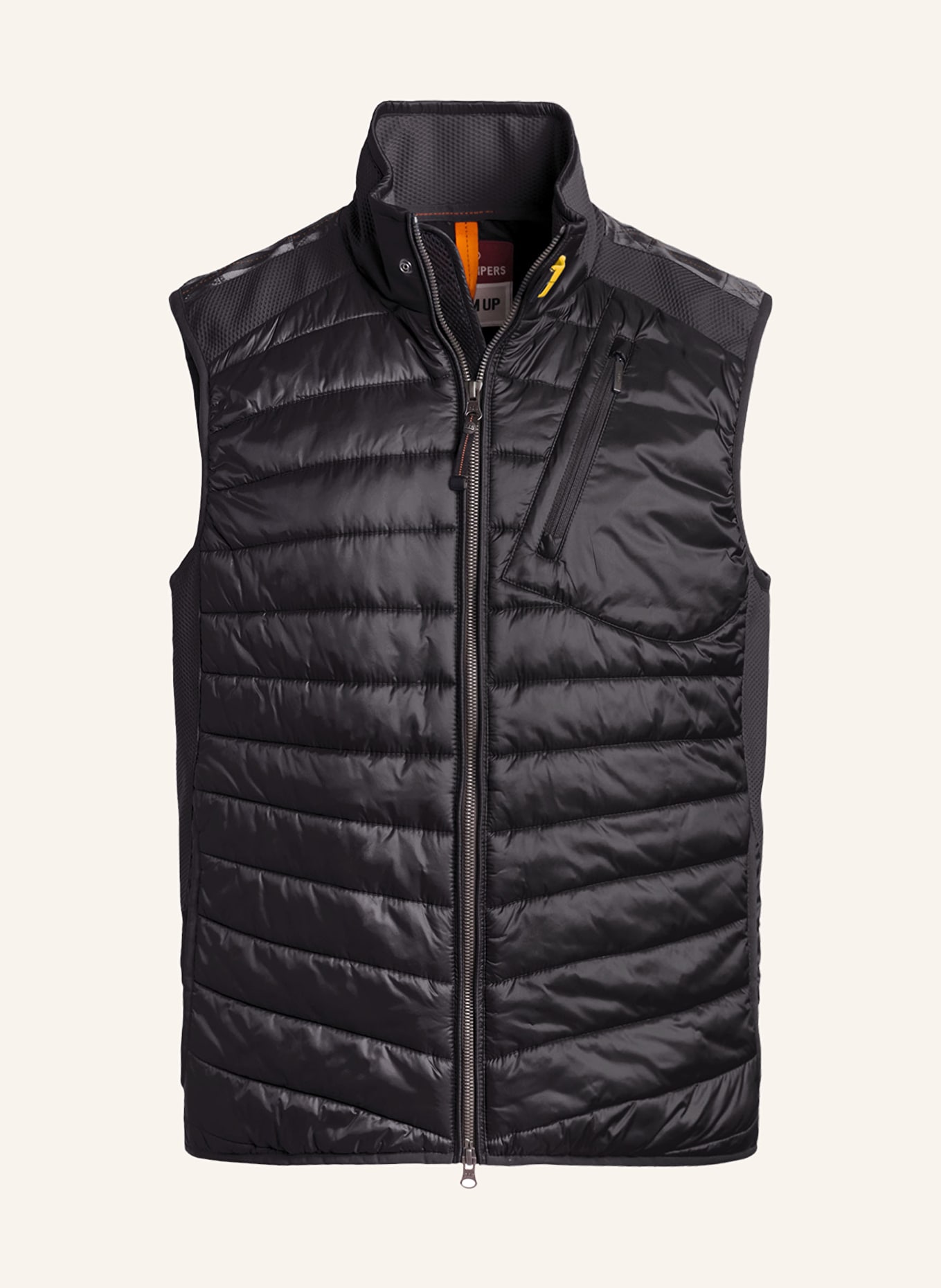PARAJUMPERS Quilted vest ZAVIER, Color: BLACK (Image 1)