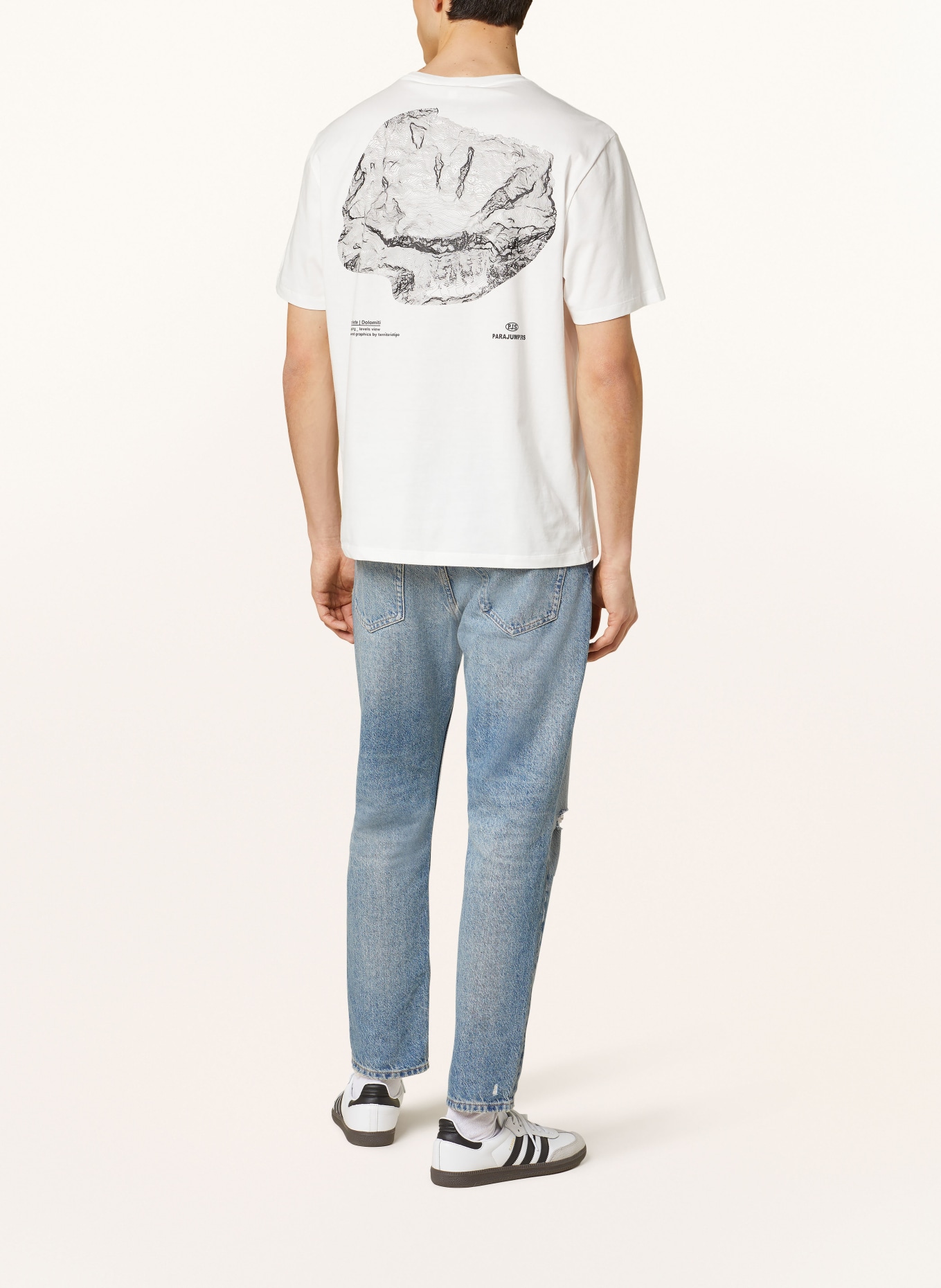 PARAJUMPERS T-shirt BOE, Color: WHITE/ BLACK (Image 2)