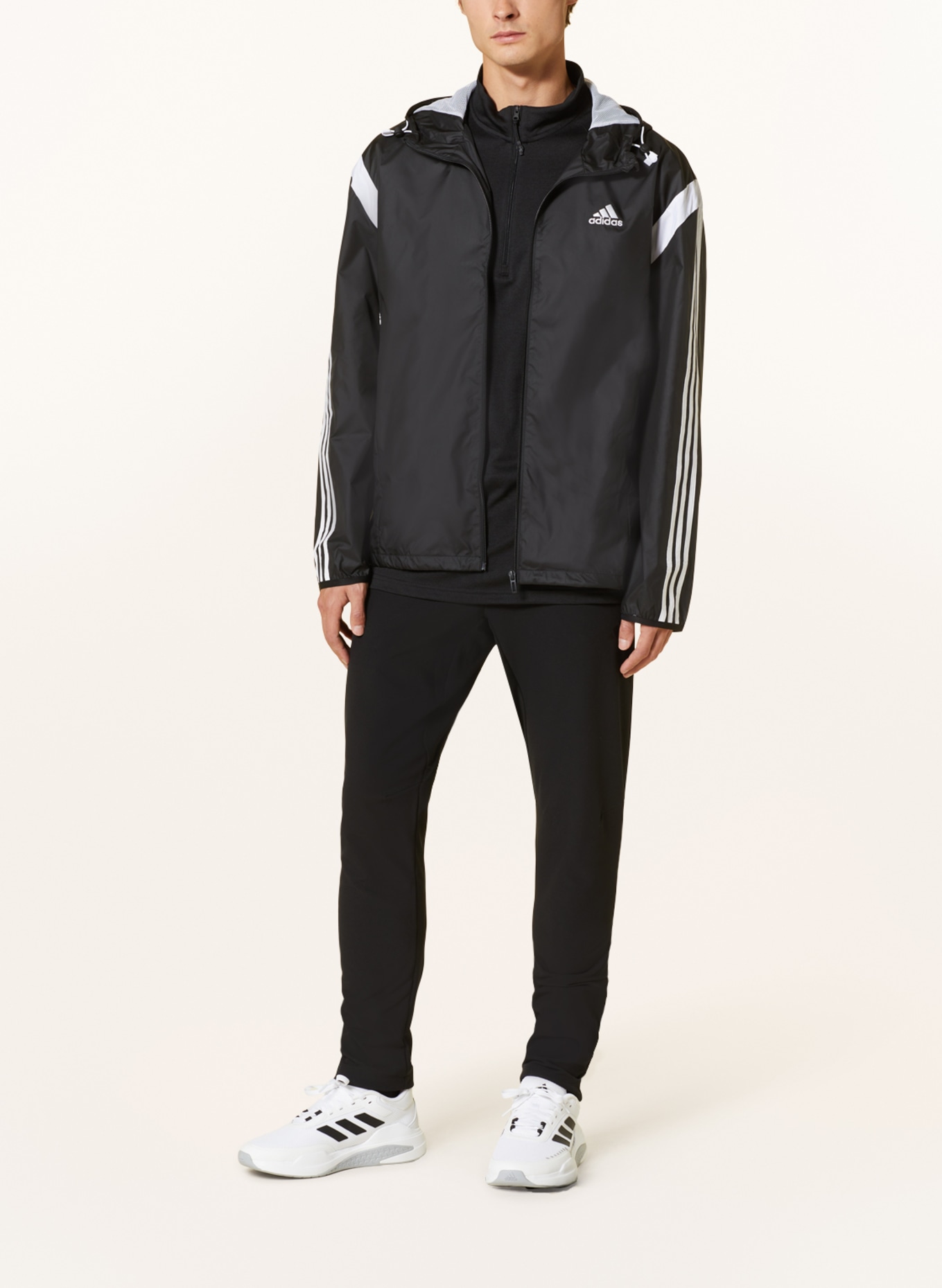 adidas Training jacket COLORBLOCK WINDBREAKER, Color: BLACK (Image 2)