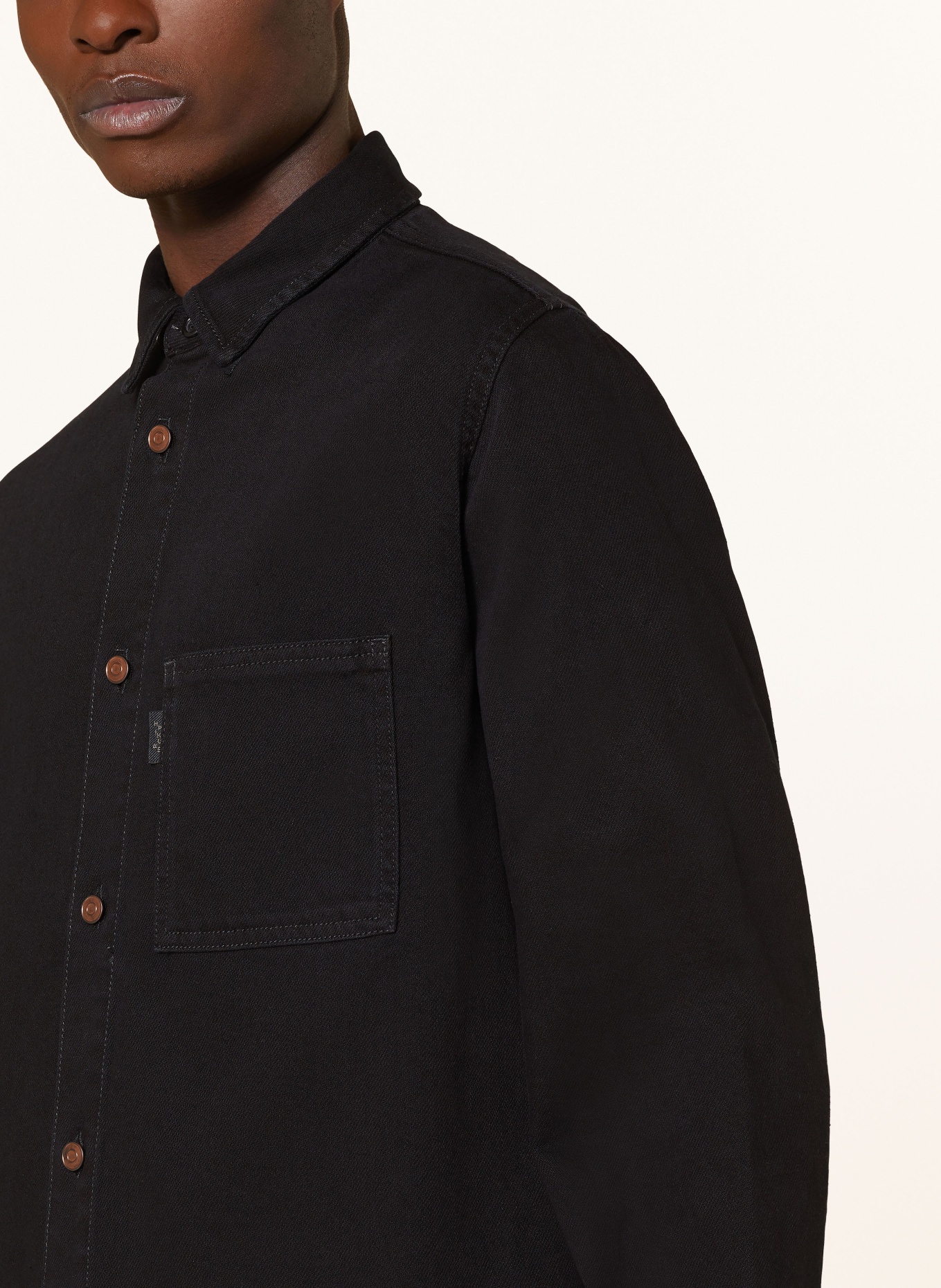 HAIKURE Denim shirt RICHIE comfort fit, Color: BLACK (Image 4)