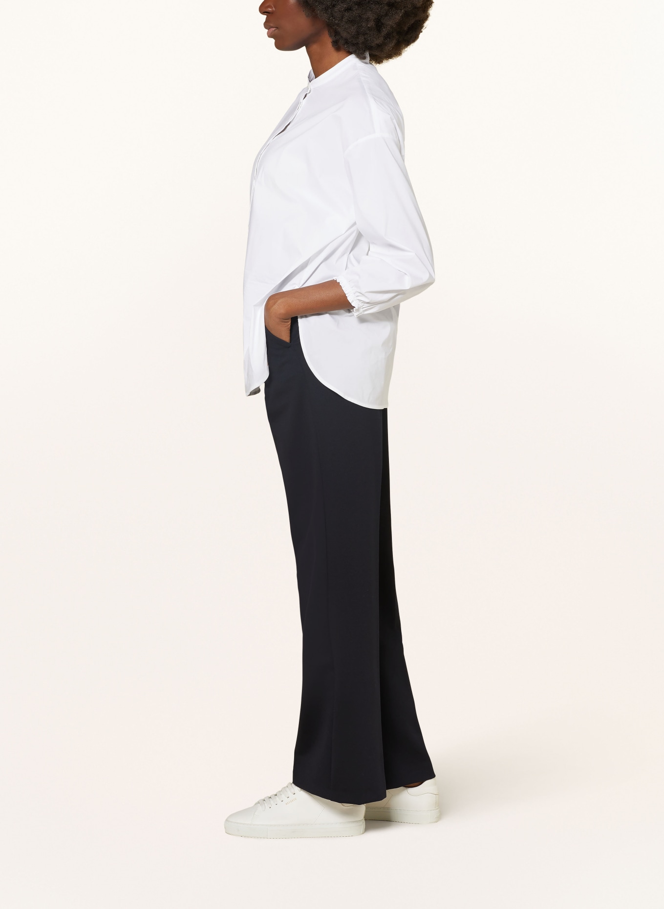 BRAX Wide leg trousers MAINE made of jersey, Color: DARK BLUE (Image 4)