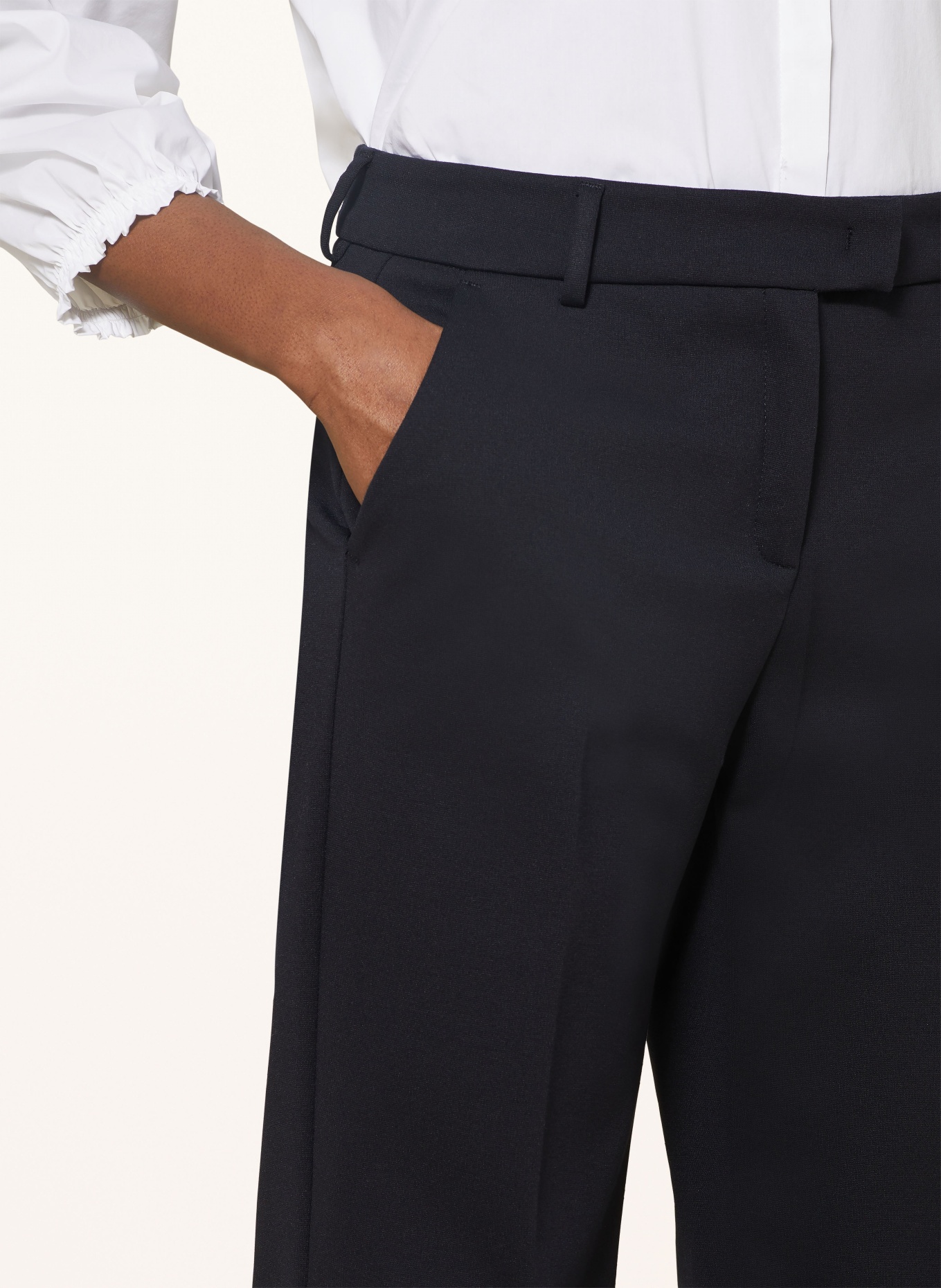 BRAX Wide leg trousers MAINE made of jersey, Color: DARK BLUE (Image 5)