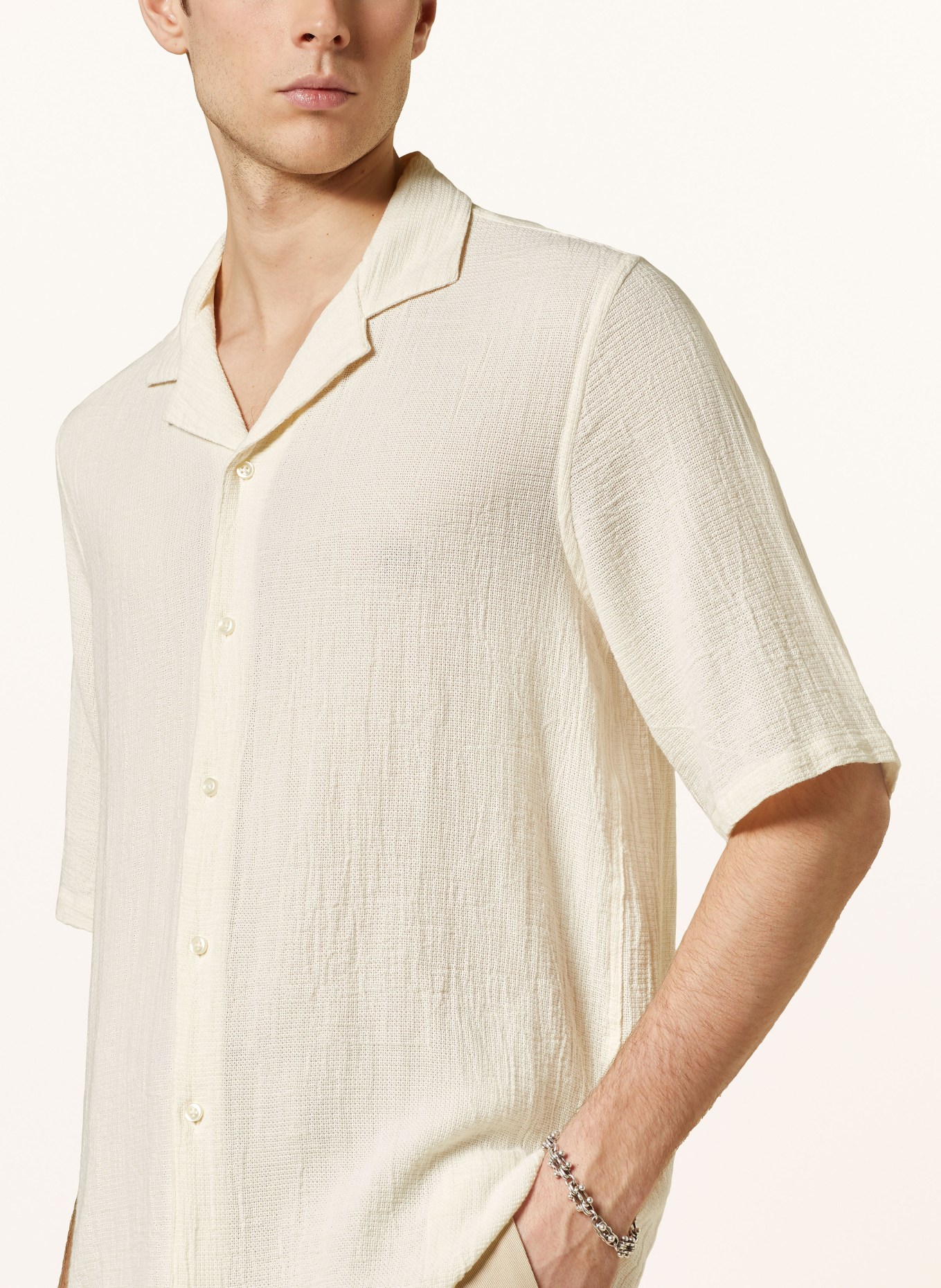 Officine Générale Resort shirt EREN Regular Fit, Color: ECRU (Image 4)