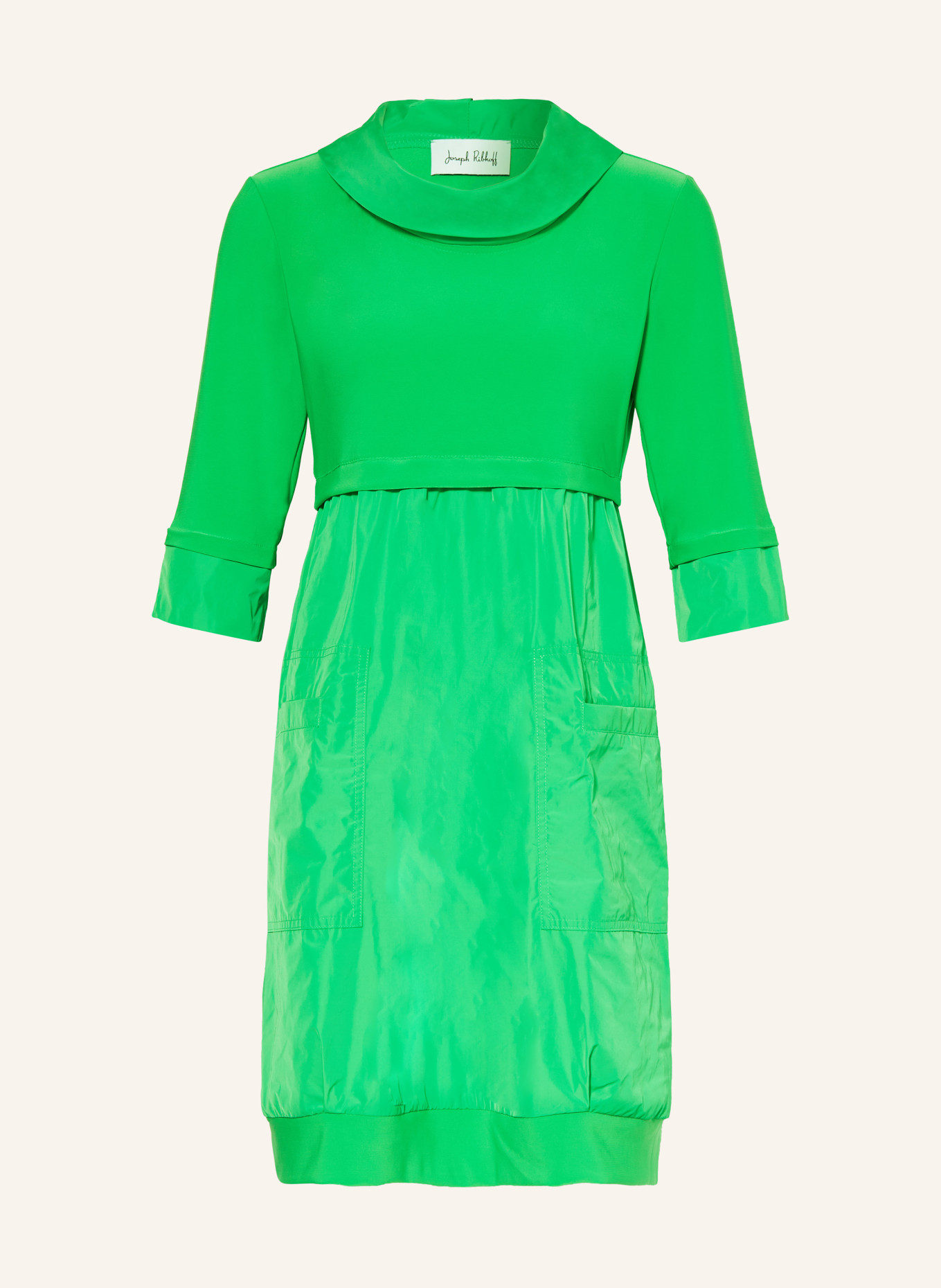 Joseph Ribkoff Dress in mixed materials, Color: GREEN (Image 1)