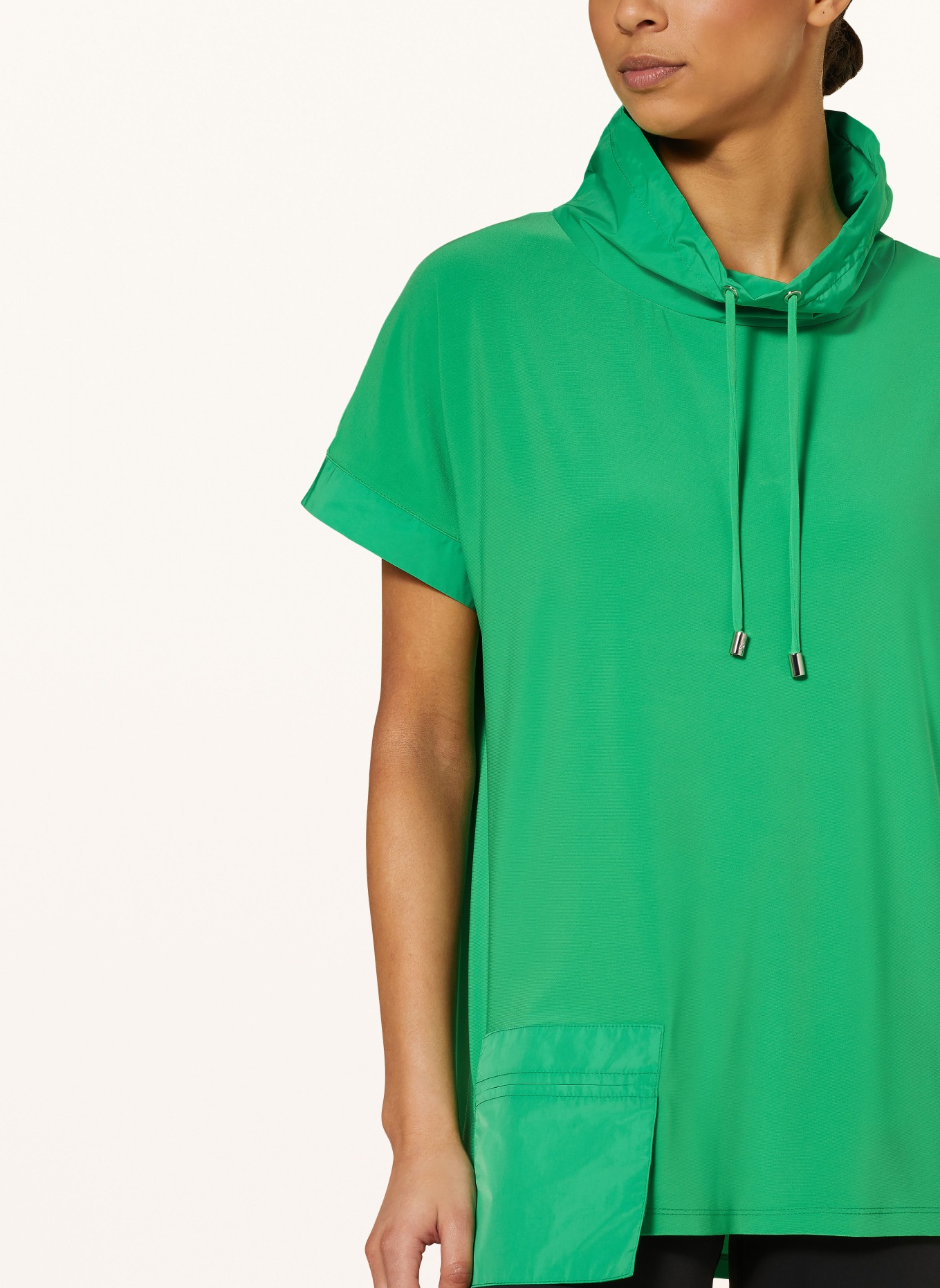 Joseph Ribkoff T-shirt in mixed materials, Color: GREEN (Image 4)